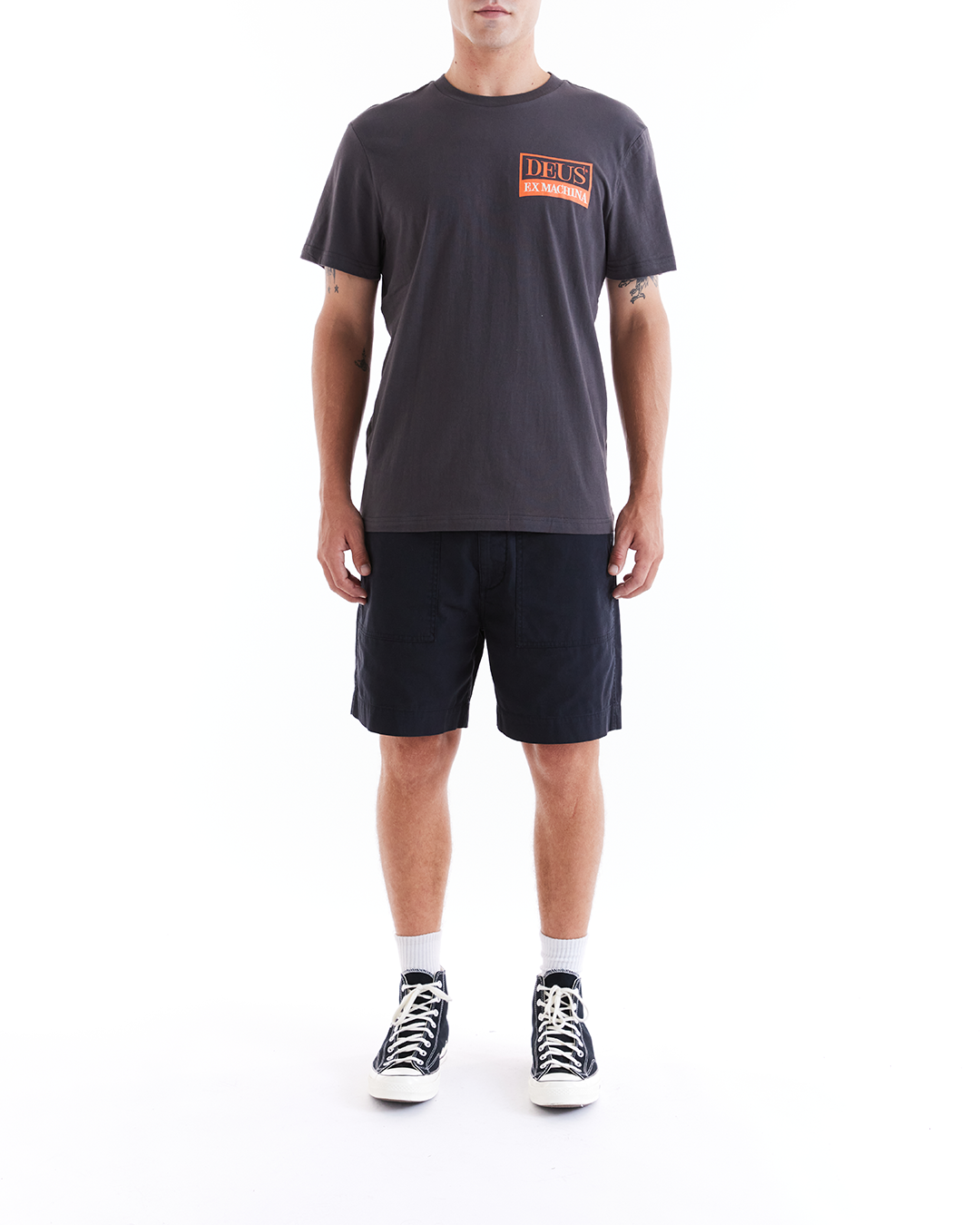DEUS EX MACHINA SHAKE UP TEE - ANTHRACITE