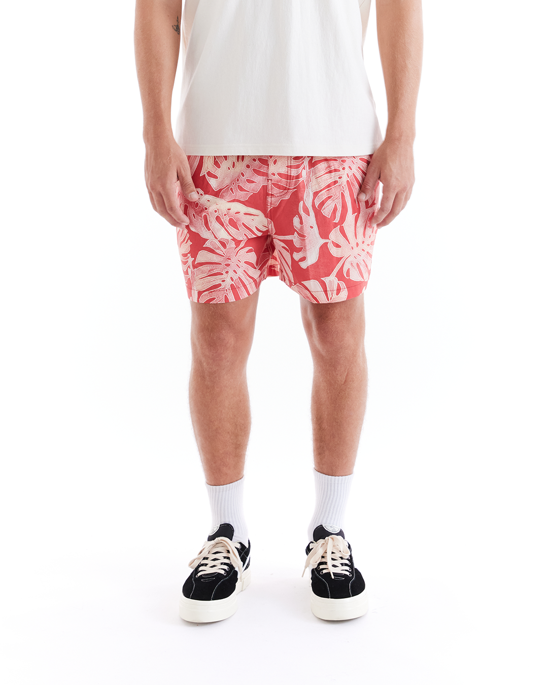 Ace Beach Short - Red|Model