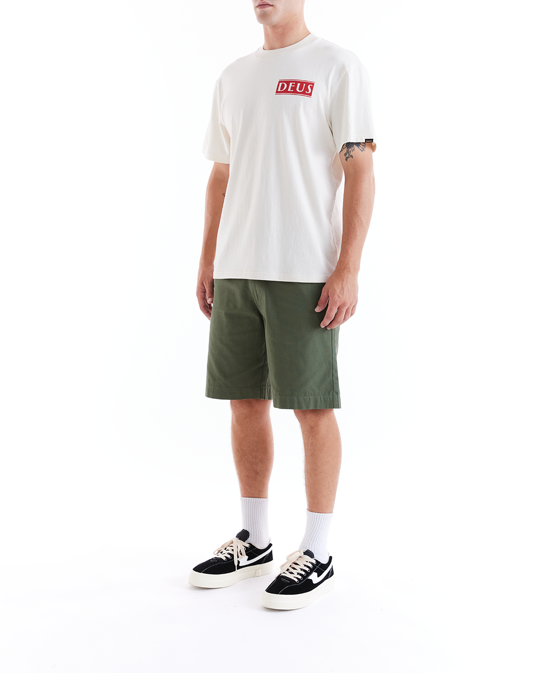 DEUS EX MACHINA IMPERIAL POPLIN SHORT - PINE