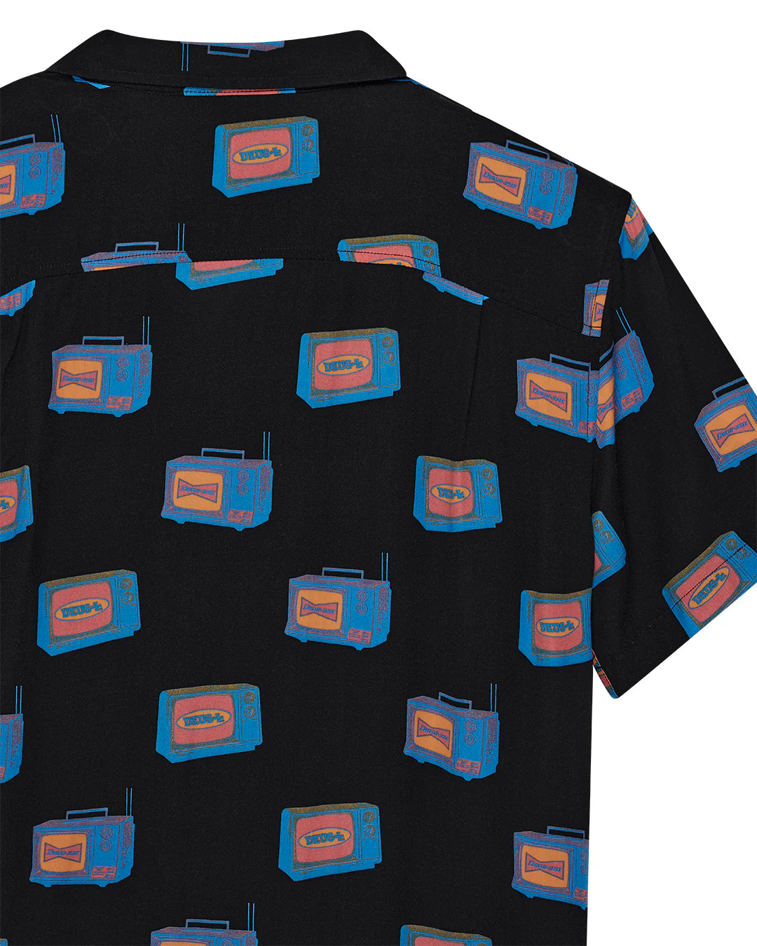 DEUS EX MACHINA TV PARTY SHIRT - BLACK