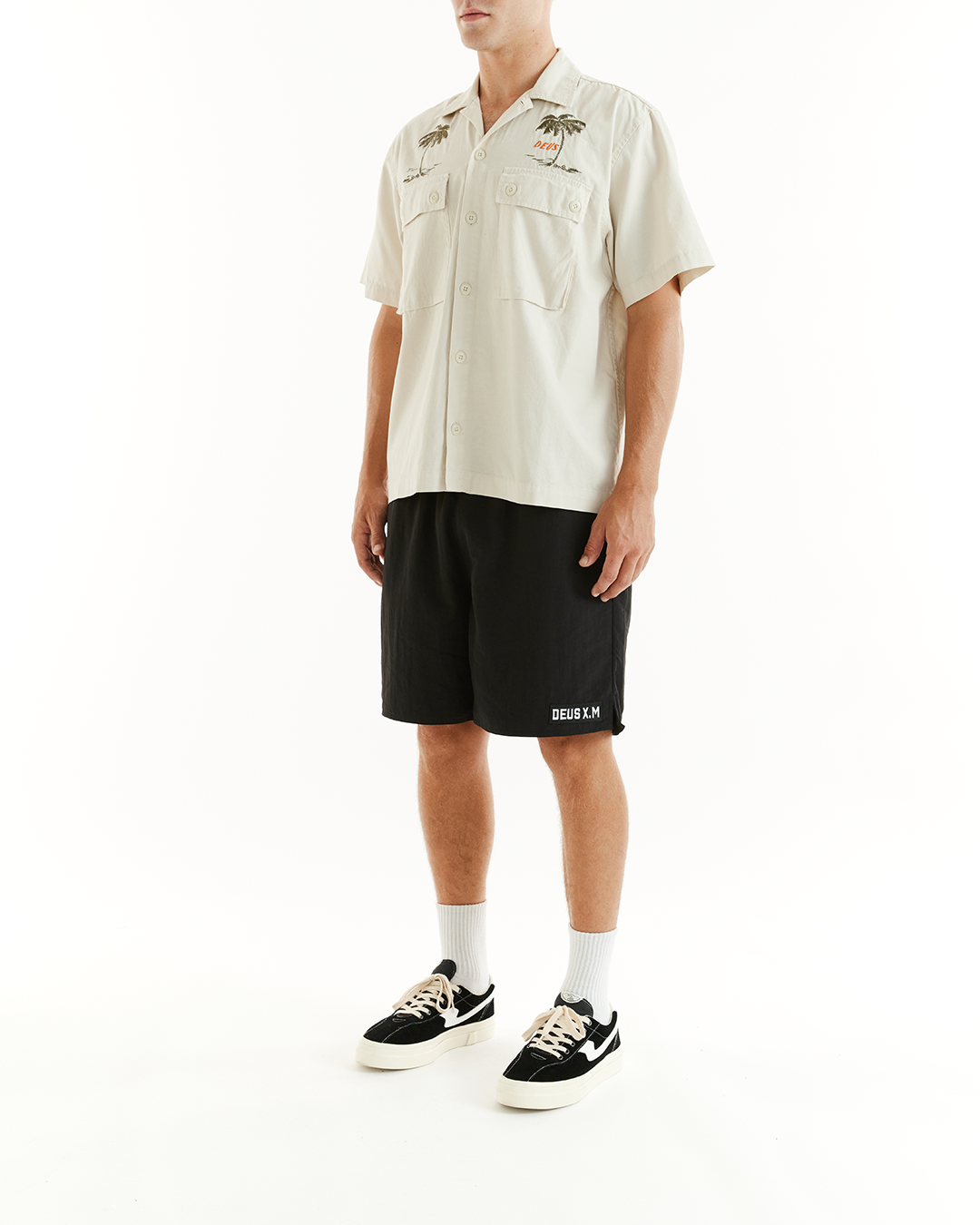 DEUS EX MACHINA STRANDED FATIGUE SHIRT - DIRTY WHITE