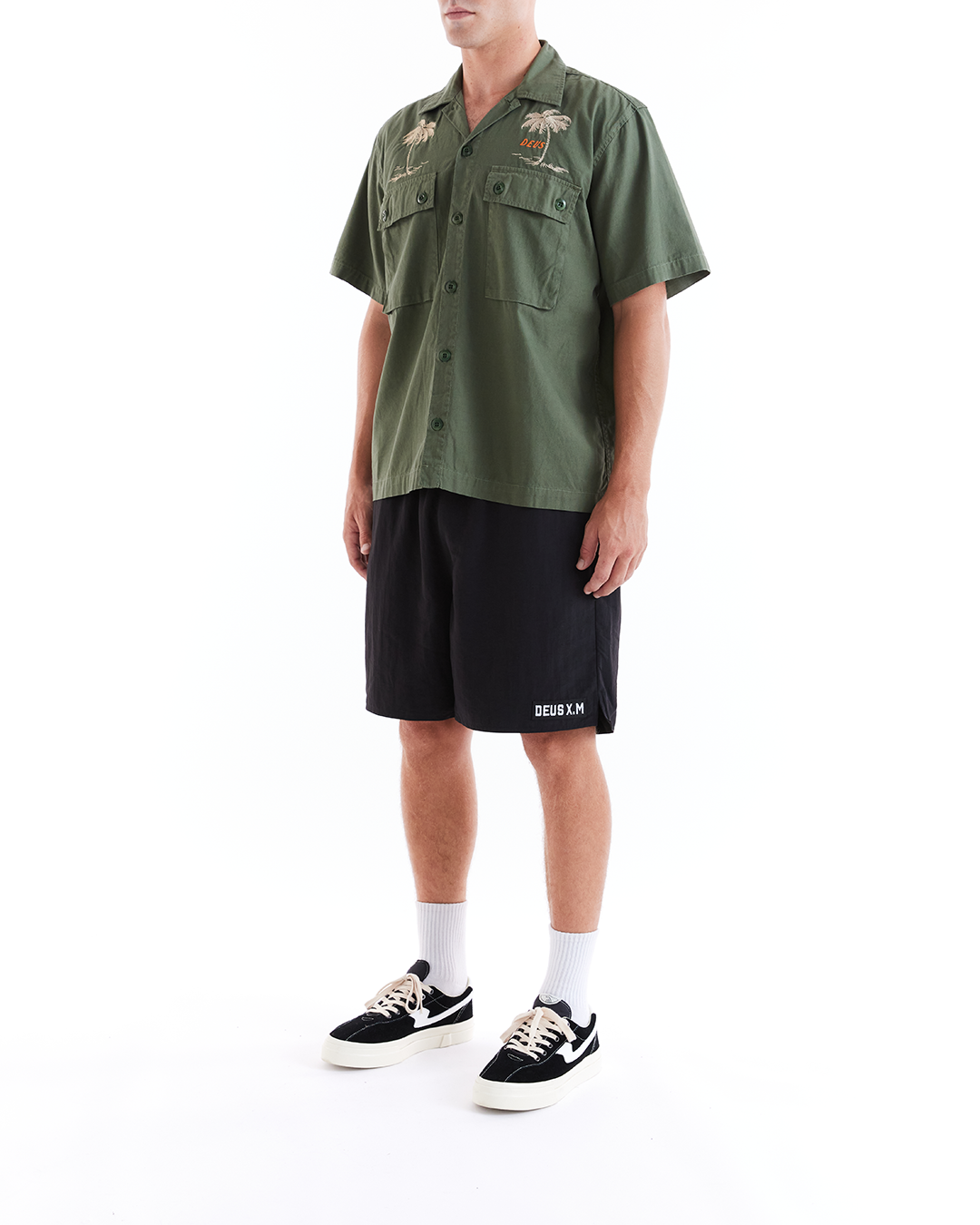 DEUS EX MACHINA STRANDED FATIGUE SHIRT - PINE
