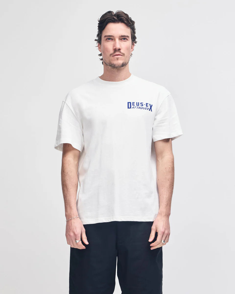 Deus Ex Machina Attaquer Massive Attaq Tee — Vintage White — view 2