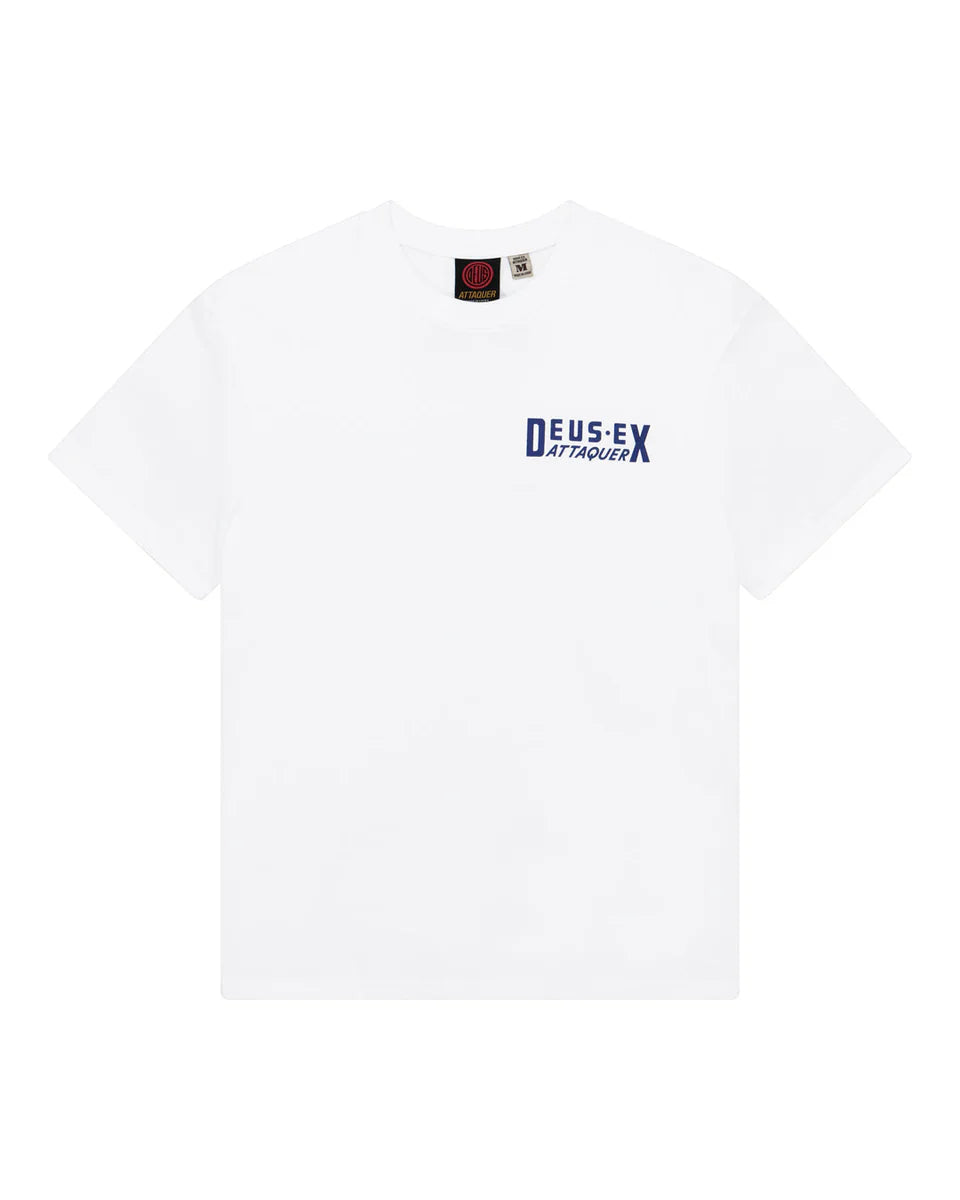 Deus Ex Machina Attaquer Massive Attaq Tee — Vintage White — front view