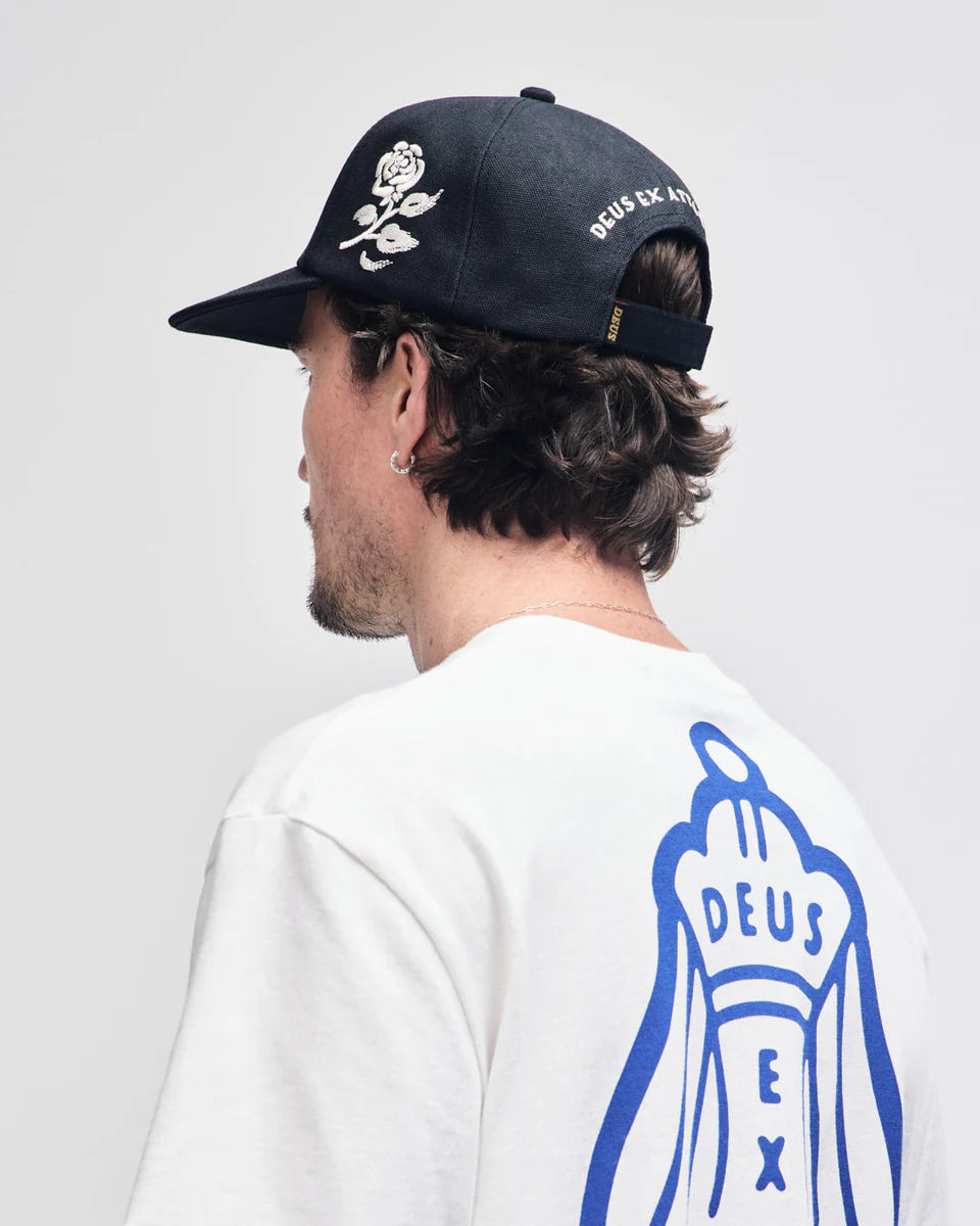 DEUS EX MACHINA ATTAQUER WRECKLESS CANVAS CAP - BLACK