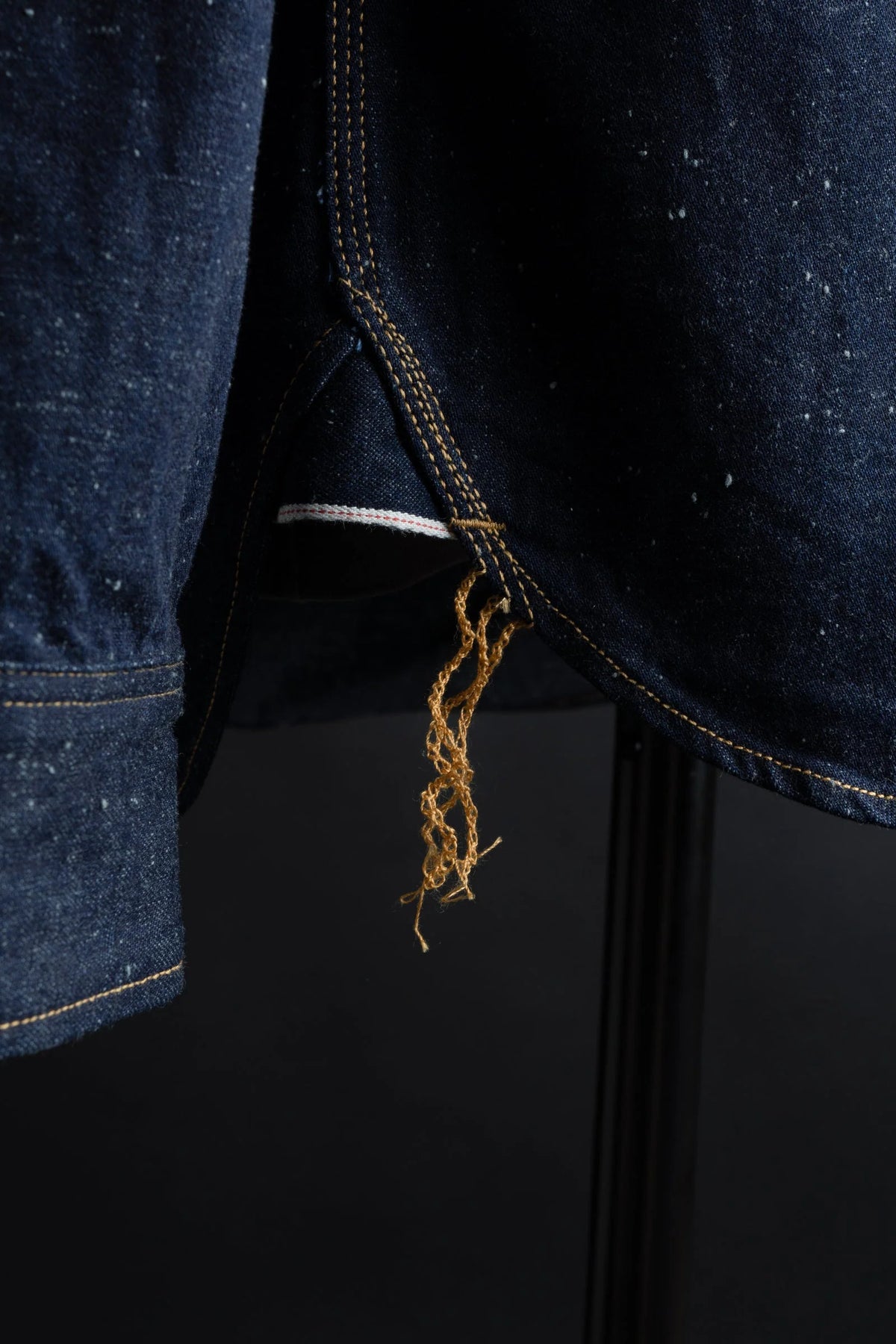 BIG JOHN MS005E (055P) 10oz SELVAGE WORK SHIRT - WABASH
