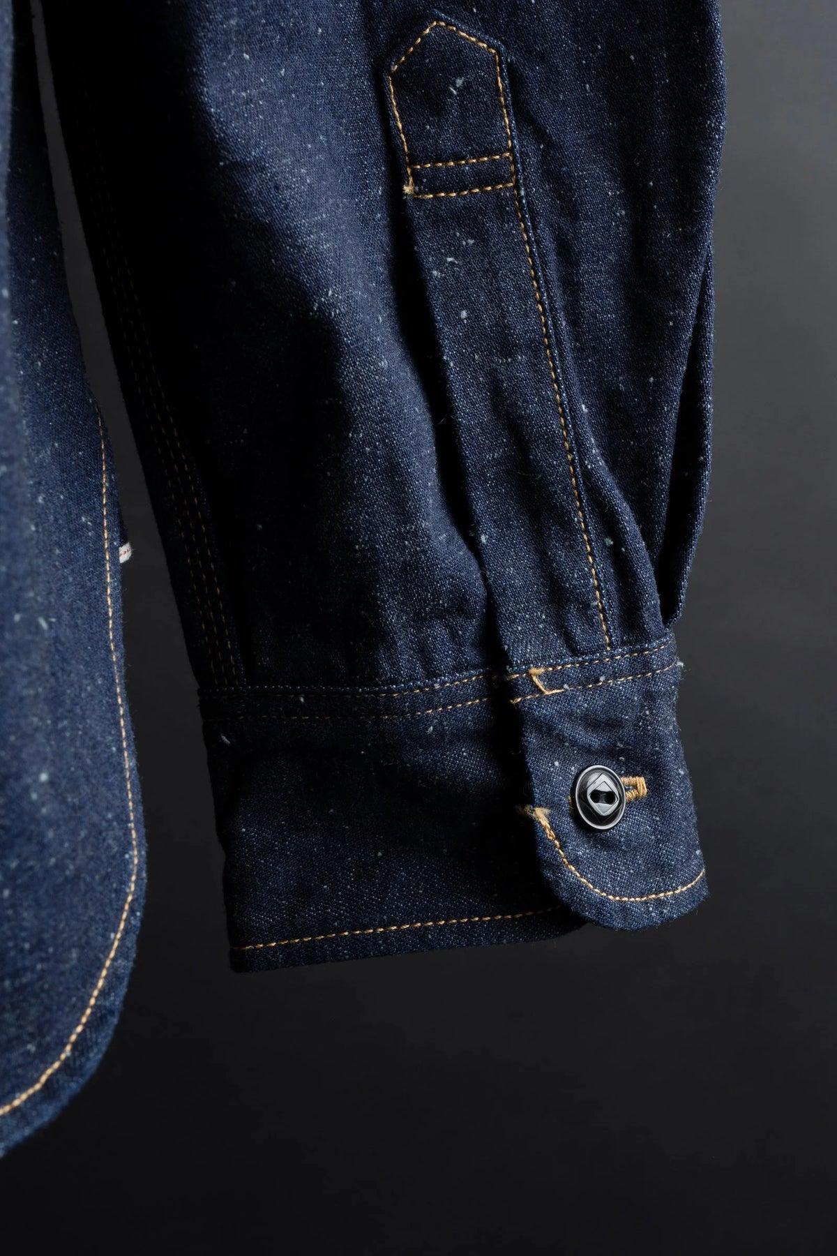BIG JOHN MS005E (055P) 10oz SELVAGE WORK SHIRT - WABASH