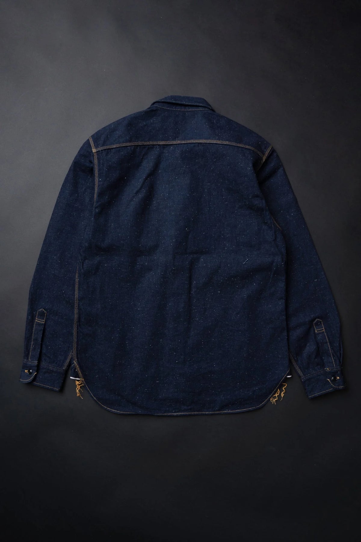 BIG JOHN MS005E (055P) 10oz SELVAGE WORK SHIRT - WABASH