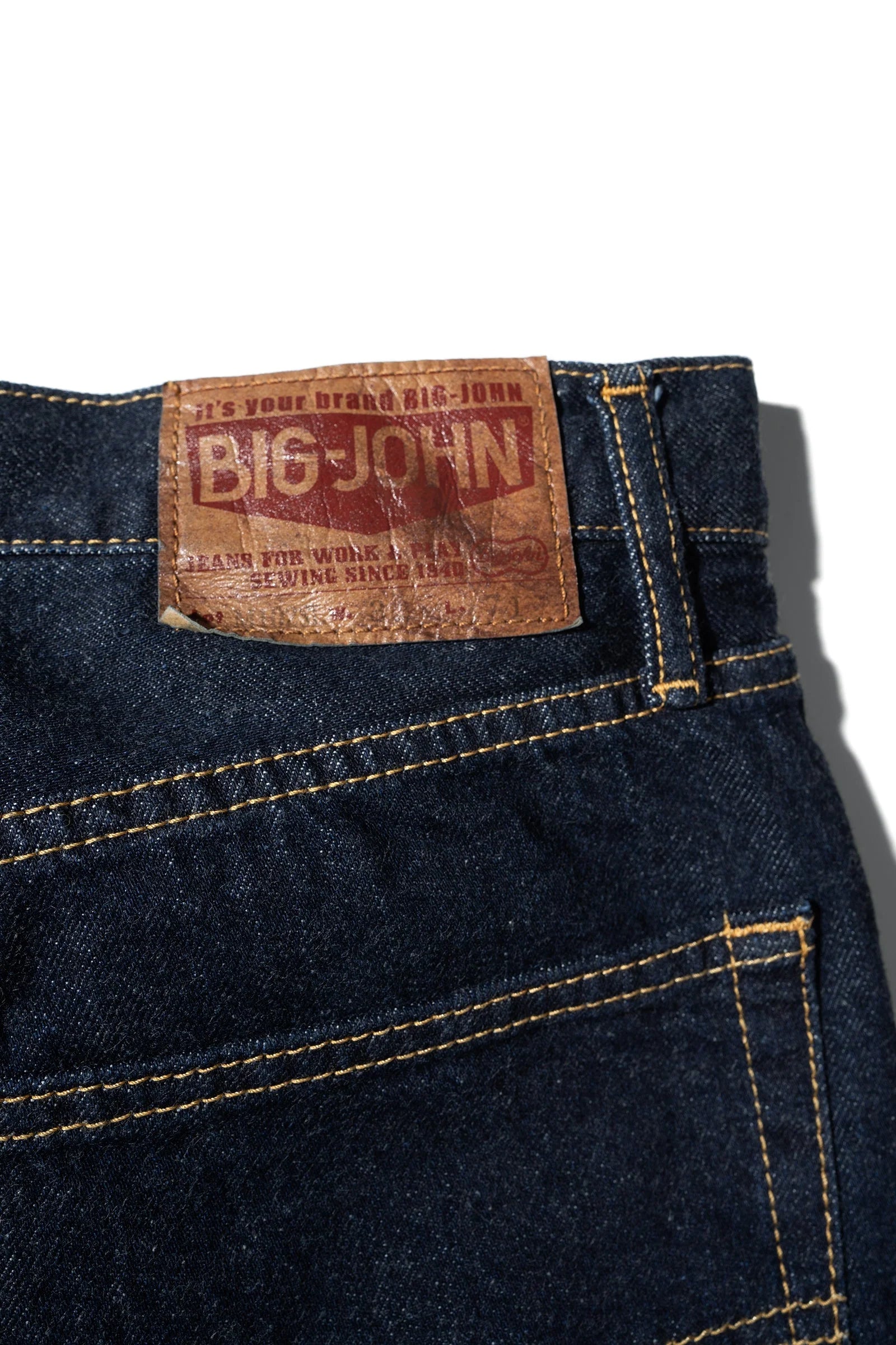 BIG JOHN M102SL (LW) VINTAGE 60S CLASSIC STRAIGHT FIT - INDIGO