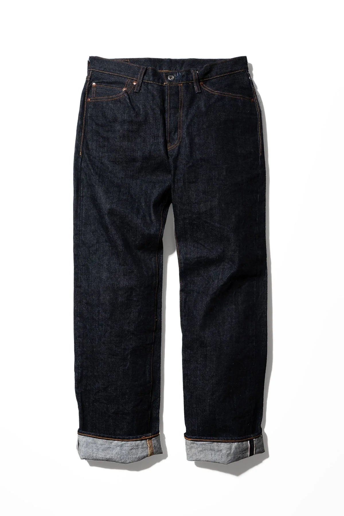 BUG JOHN M1803 (001) 17OZ HEAVY GAUGE JEANS STRAIGHT FIT - INDIGO