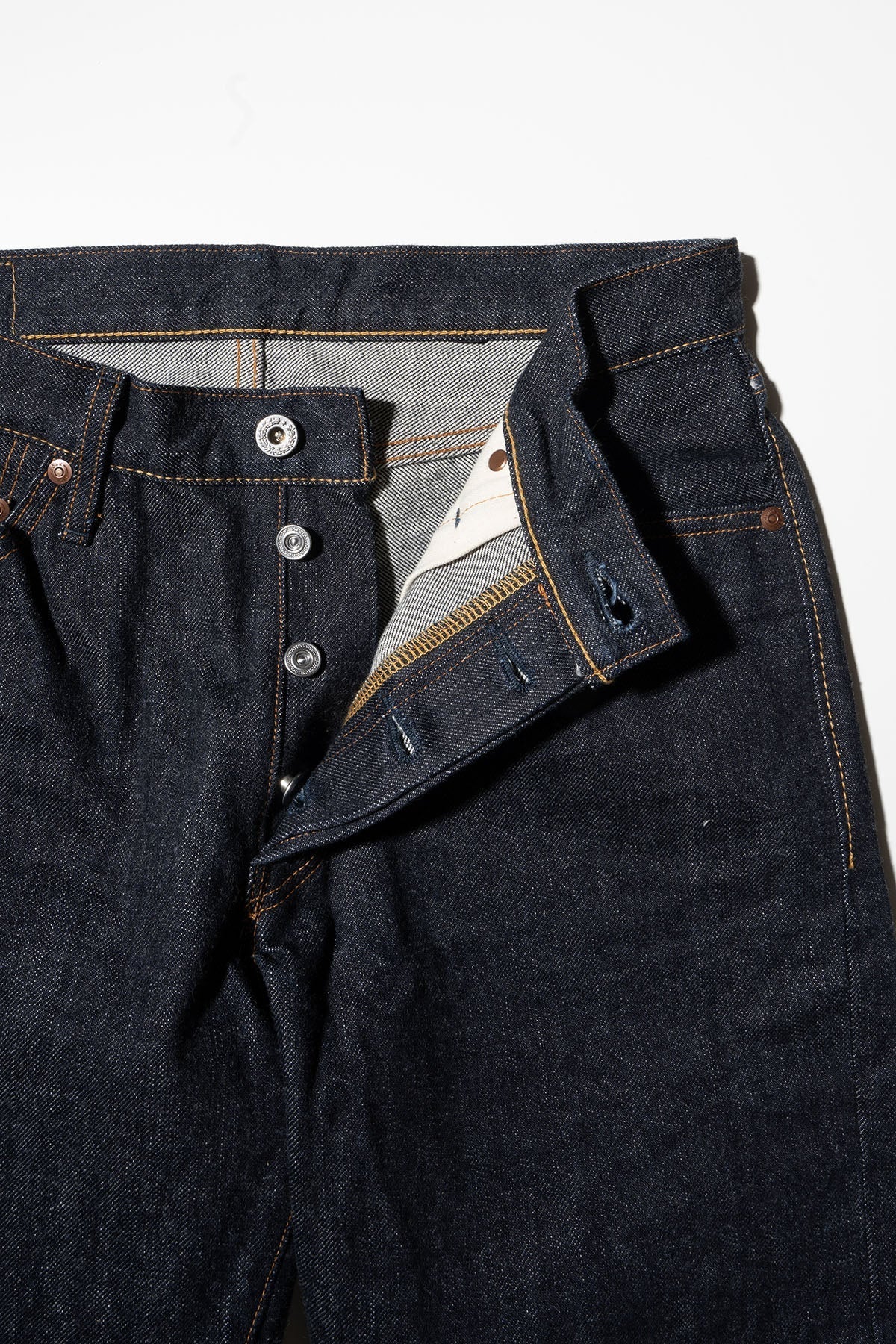BUG JOHN M1803 (001) 17OZ HEAVY GAUGE JEANS STRAIGHT FIT - INDIGO