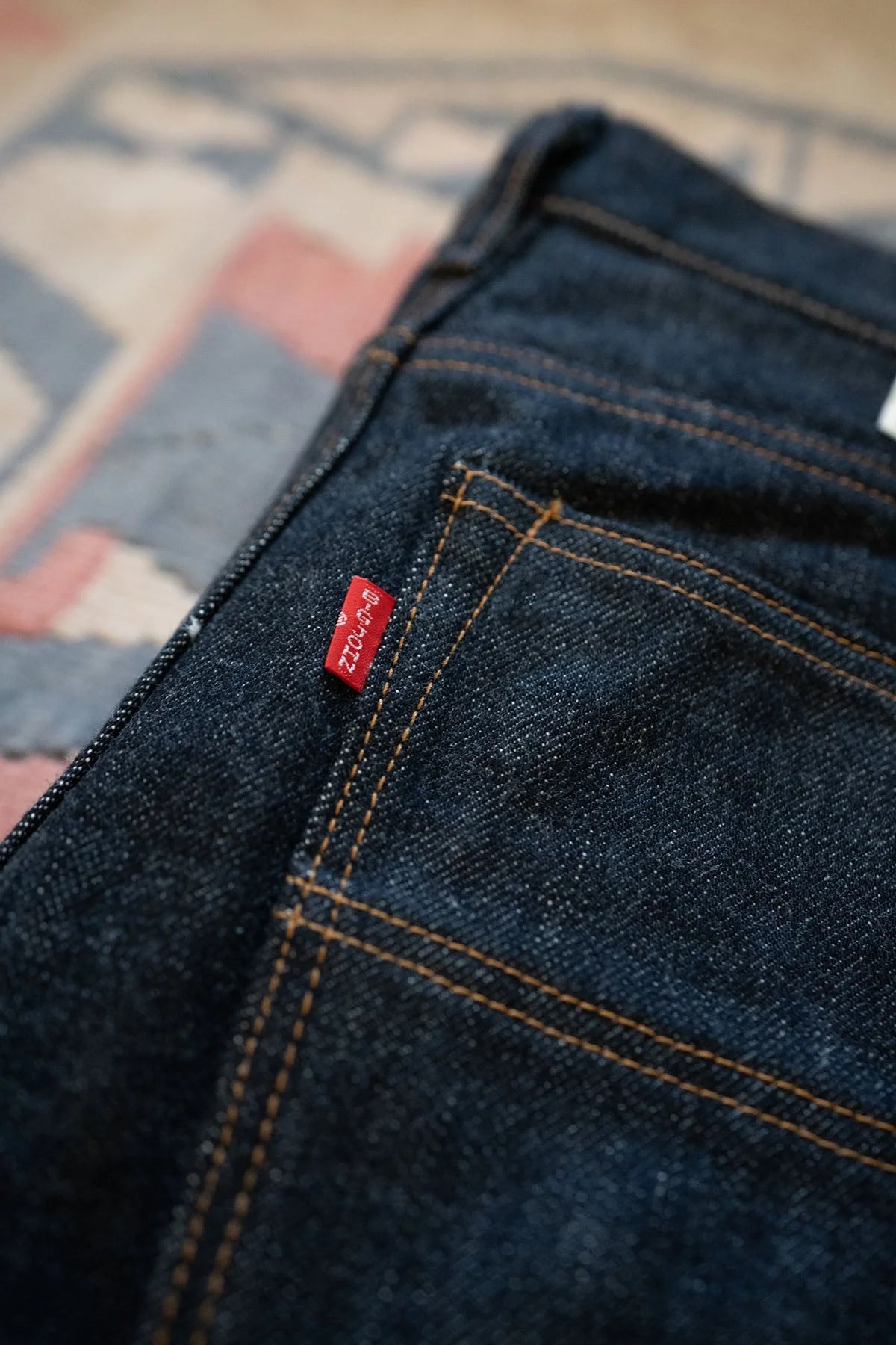 BUG JOHN M1803 (001) 17OZ HEAVY GAUGE JEANS STRAIGHT FIT - INDIGO