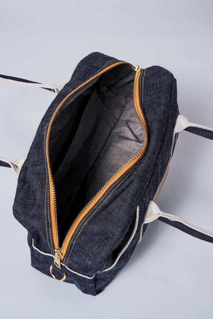 YAMANE LOT.9040 DENIM SPORTS BAG 20 INCH - DENIM