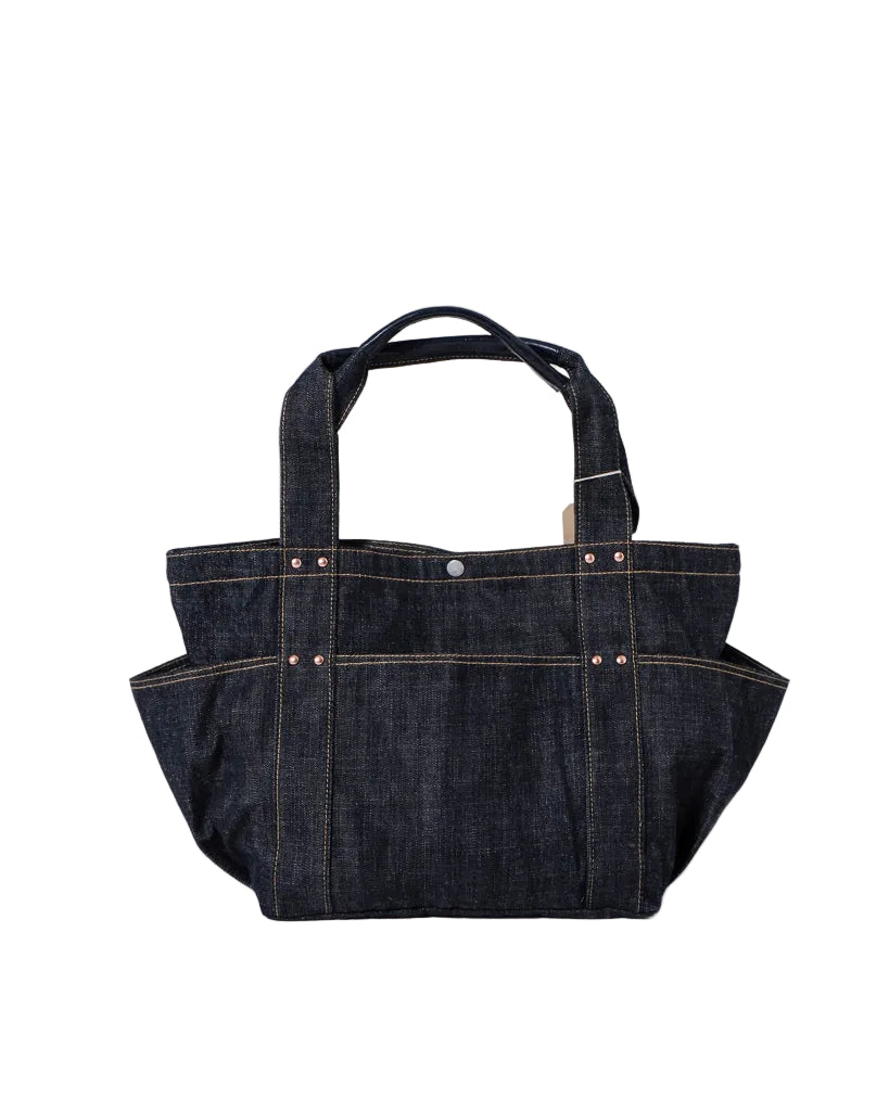 YAMANE LOT.9023 DENIM ZIP TOOL BAG WITH POUCH 20 INCH - DENIM