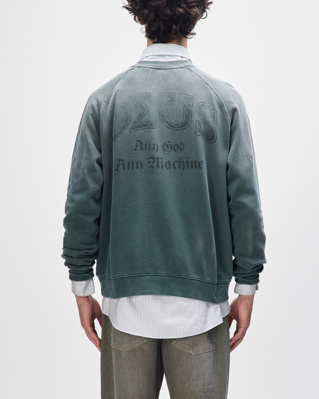 DEUS EX MACHINA BLACK AND BLUE CREW - DARK FOREST