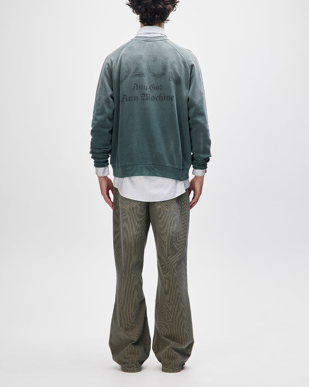 DEUS EX MACHINA BLACK AND BLUE CREW - DARK FOREST