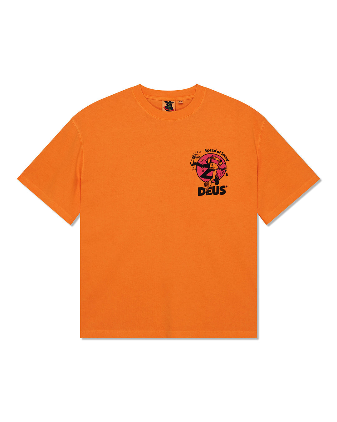 roughneck-tee-persimmon-orange|Flatlay