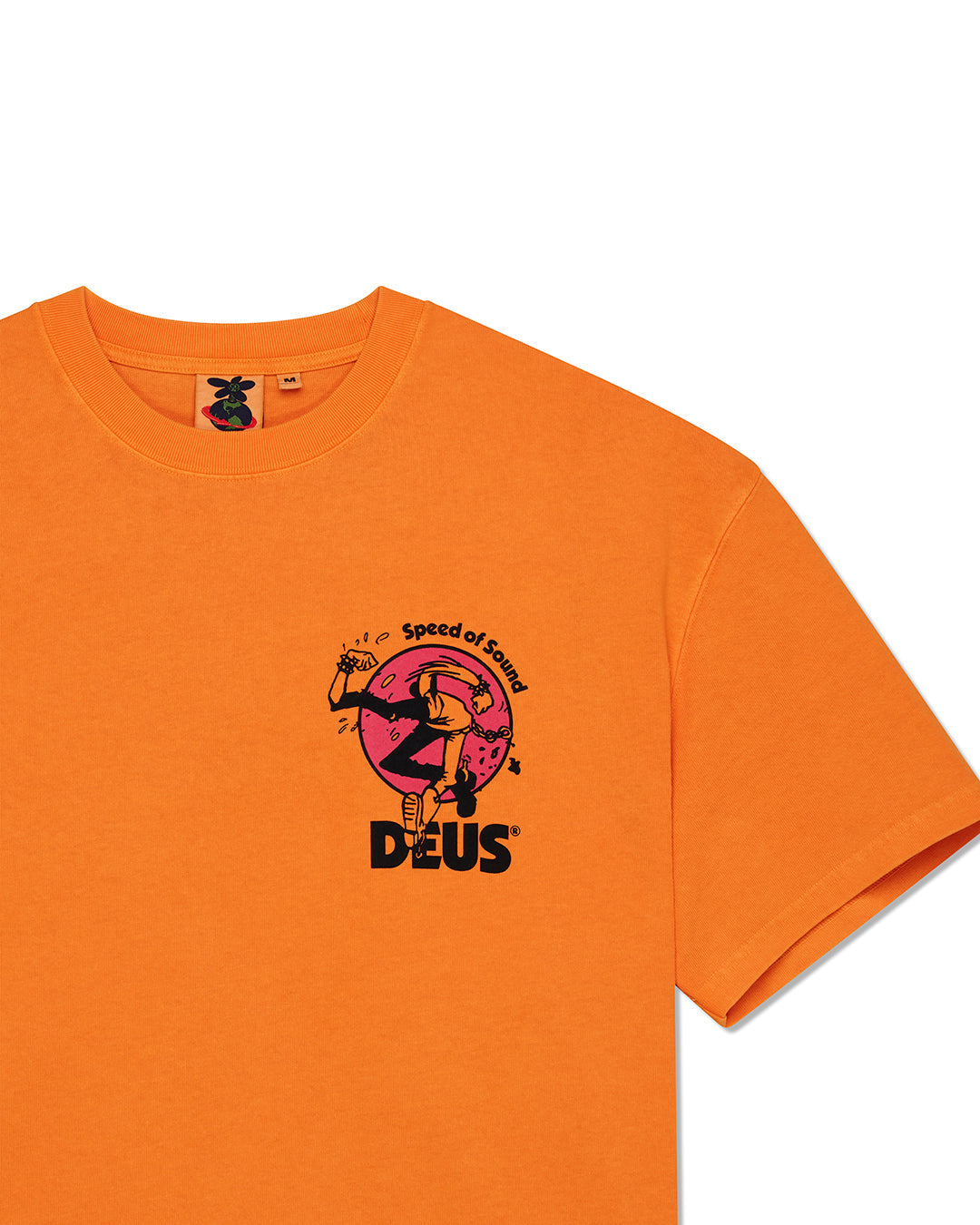 DEUS EX MACHINA ROUGHNECK TEE - PERSIMMON ORANGE
