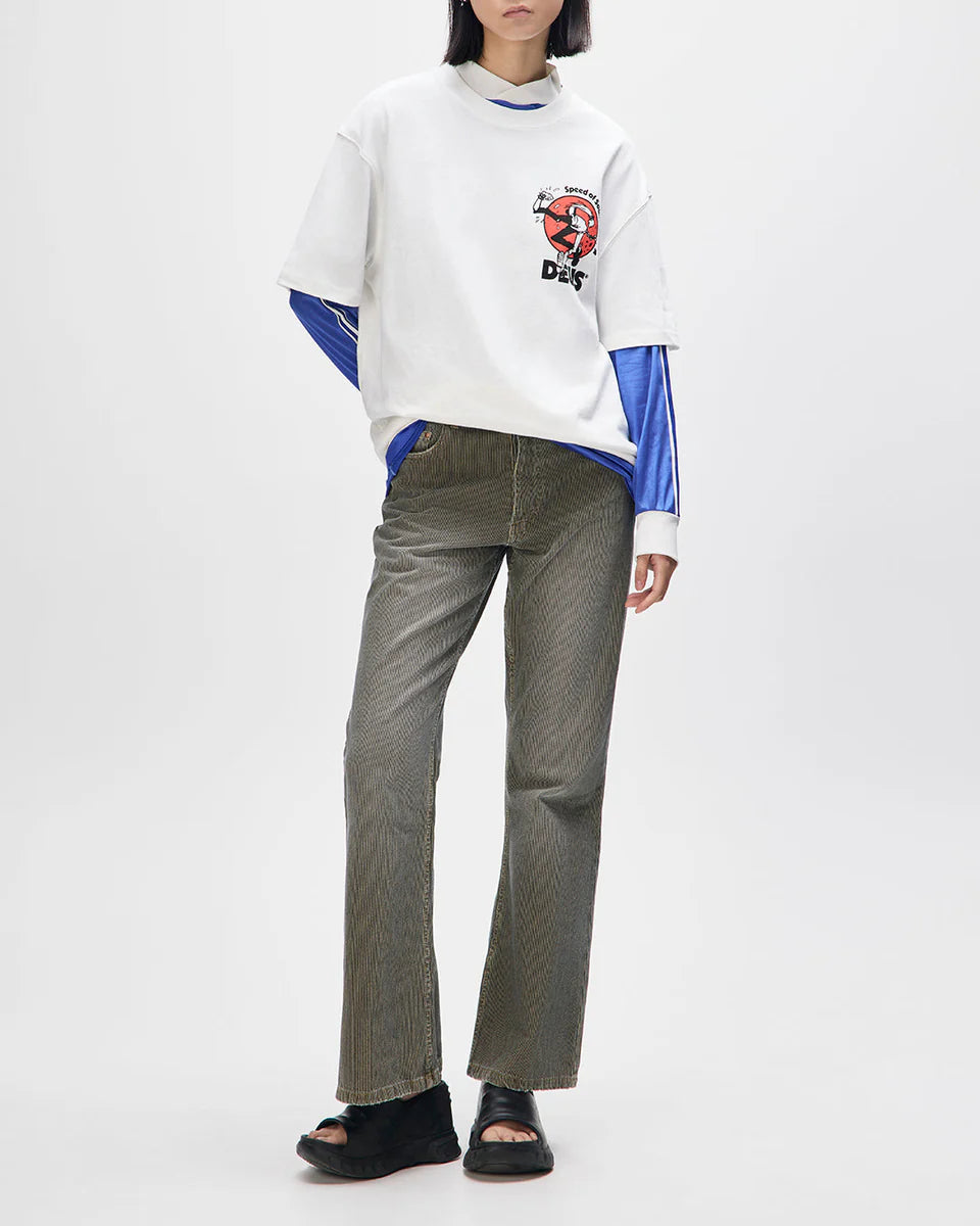 Deus Ex Machina Roughneck Tee — Vintage White — view 11