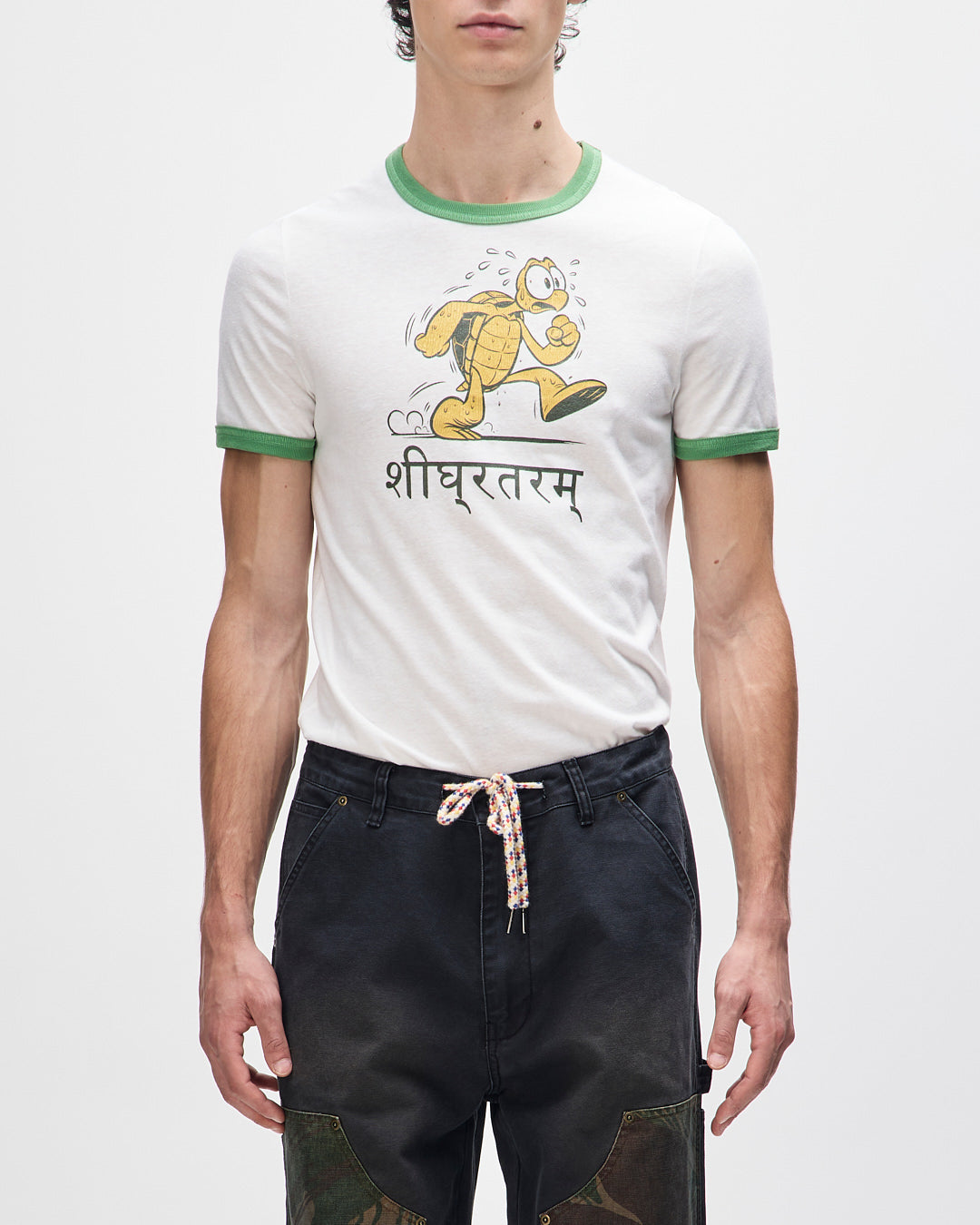 faster-tee-dirty-white|Model
