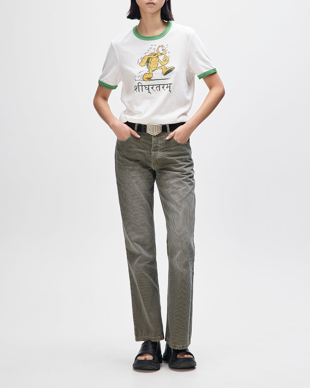 DEUS EX MACHINA FASTER TEE - DIRTY WHITE