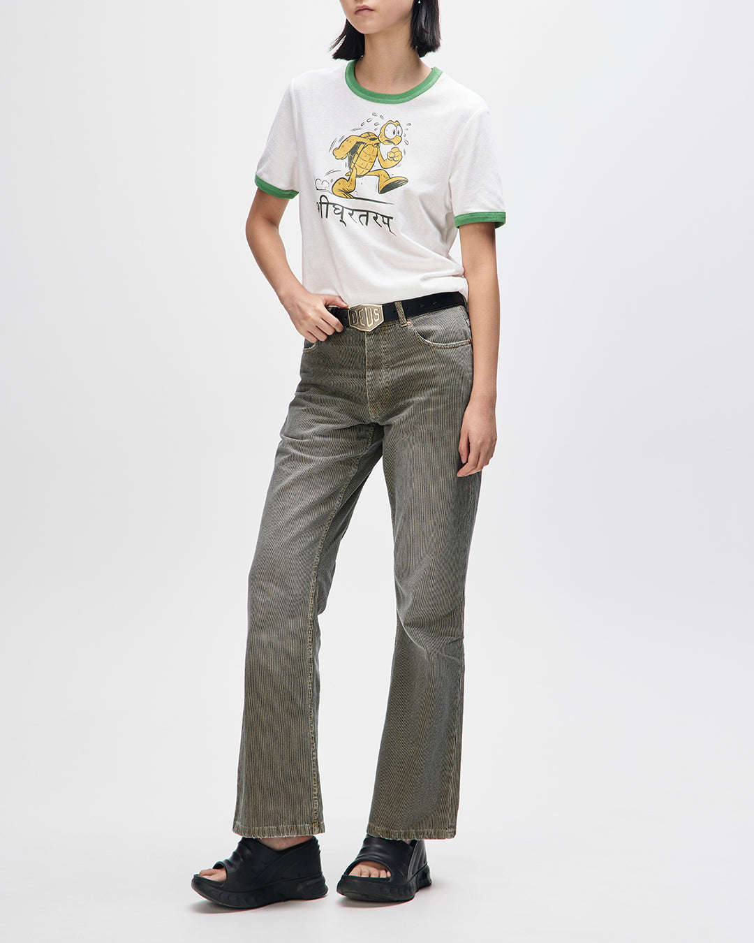 DEUS EX MACHINA FASTER TEE - DIRTY WHITE