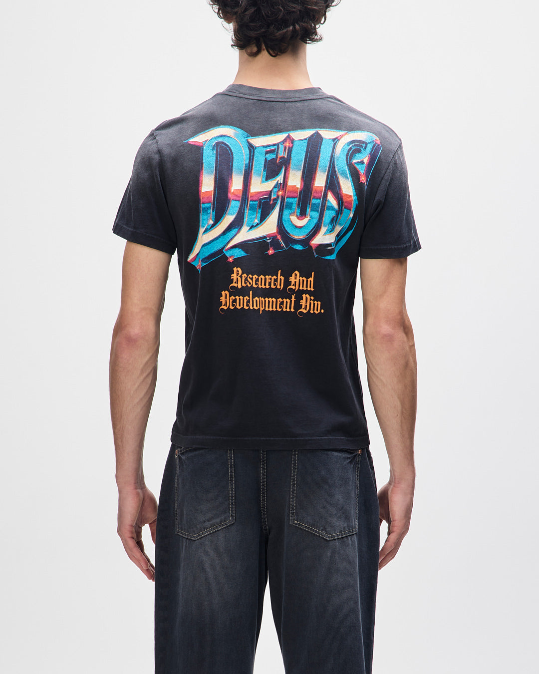 DEUS EX MACHINA R&D TEE - ANTHRACITE