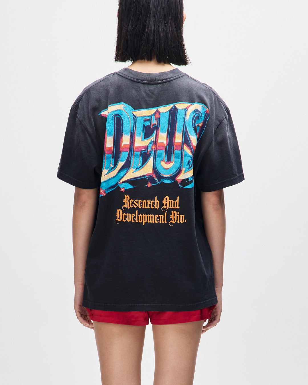 DEUS EX MACHINA R&D TEE - ANTHRACITE