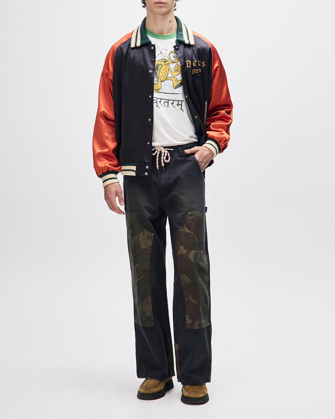 DEUS EX MACHINA OFF BEAT JACKET - BOWLING ORANGE