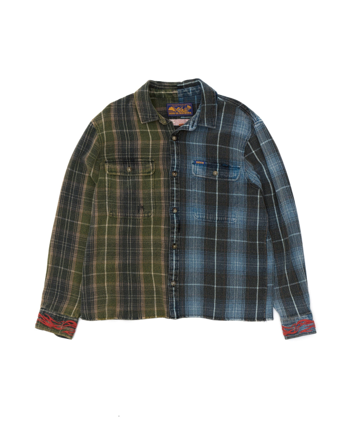 Genesis Embro Flannel - Blue Check|Flatlay