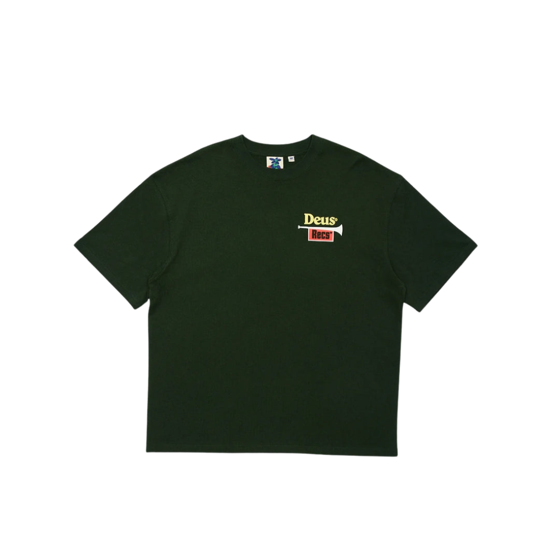 DEUS EX MACHINA BRASSWORKS TEE - TREK GREEN