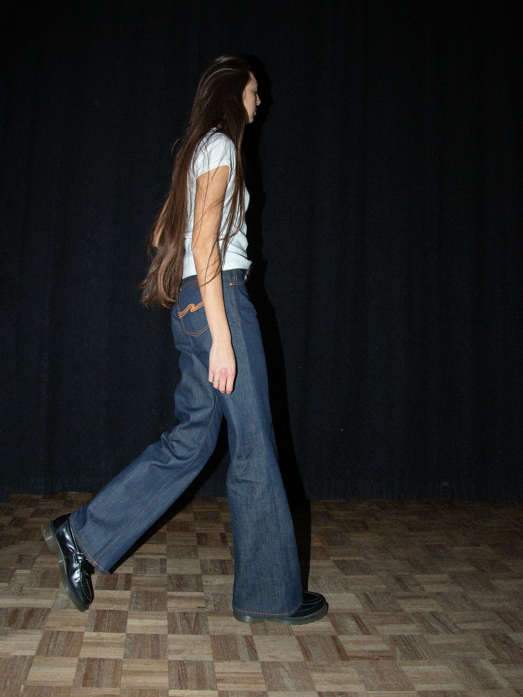 NUDIE JEANS DUSTY DEE - DRY WEIRD