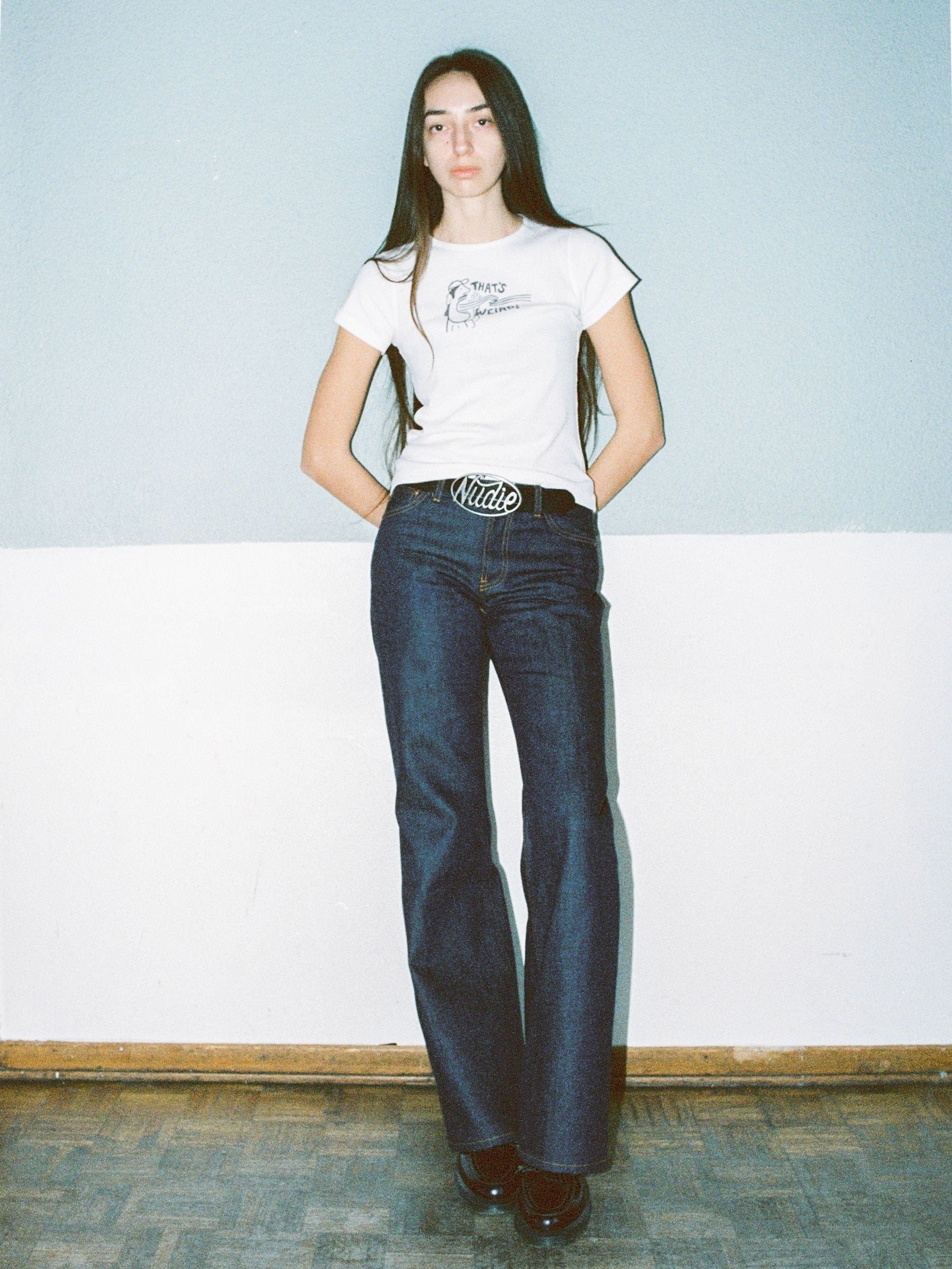 NUDIE JEANS DUSTY DEE - DRY WEIRD