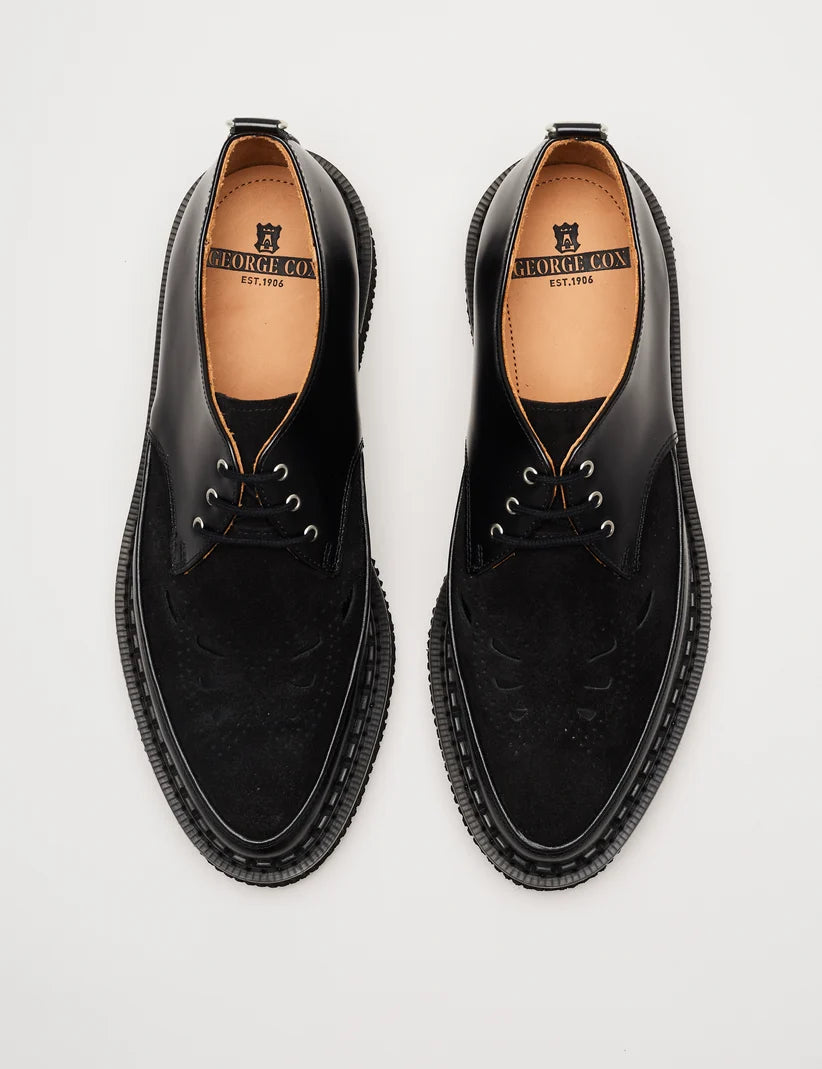 GEORGE COX ELSDEN - BLACK/BLACK SUEDE