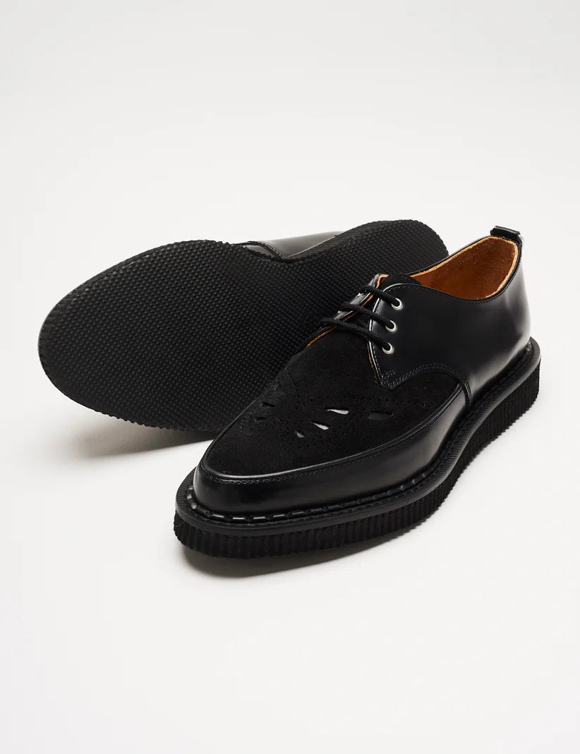 GEORGE COX ELSDEN - BLACK/BLACK SUEDE