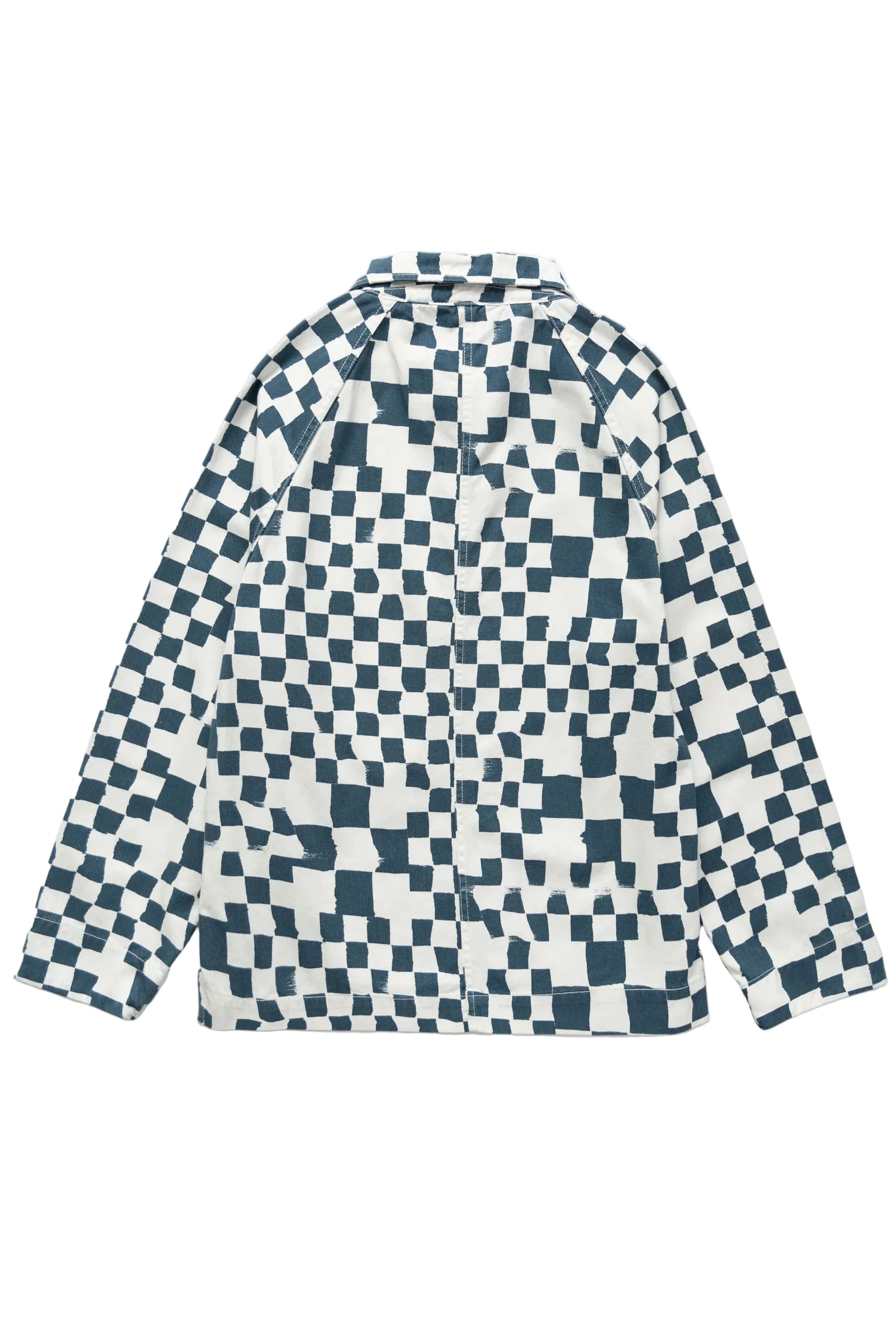 Service Works Drill Printed Foh Jacket — Teal Checker — view 2