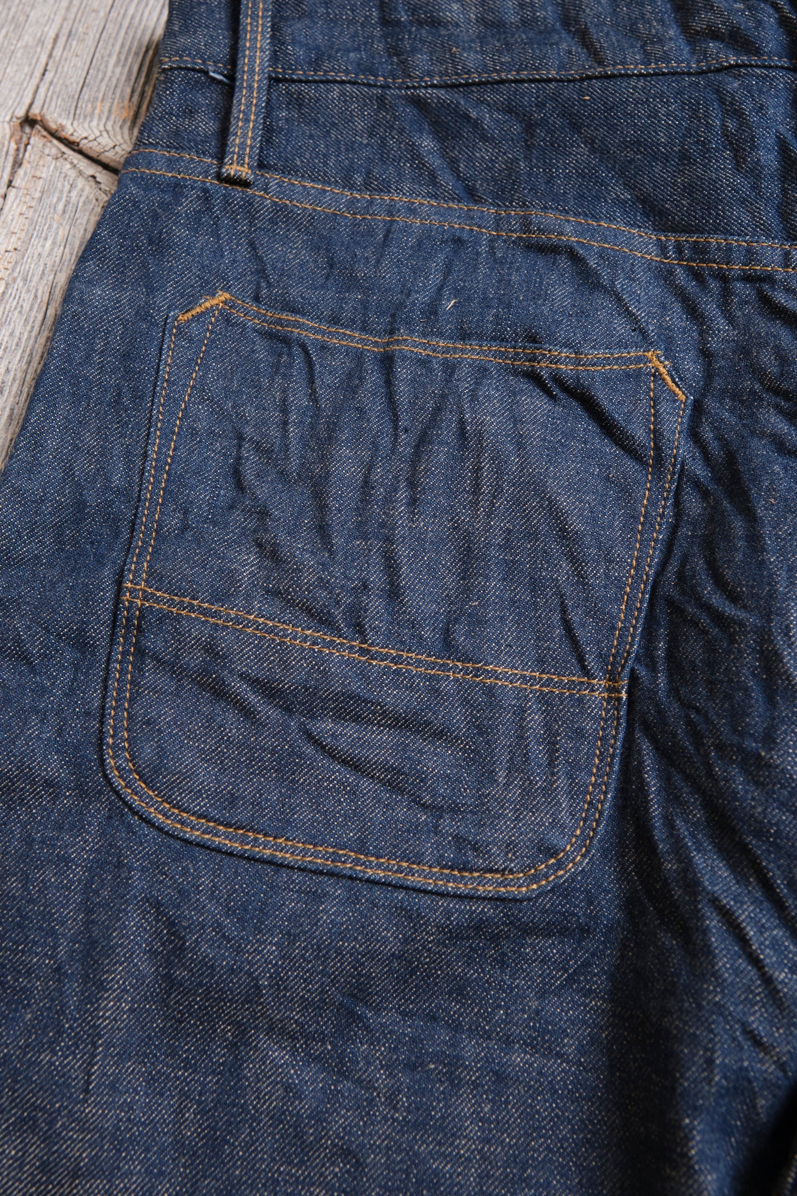 Freenote Belford Straight Cut 13 Ounce — Natural Rinsed Denim — view 13