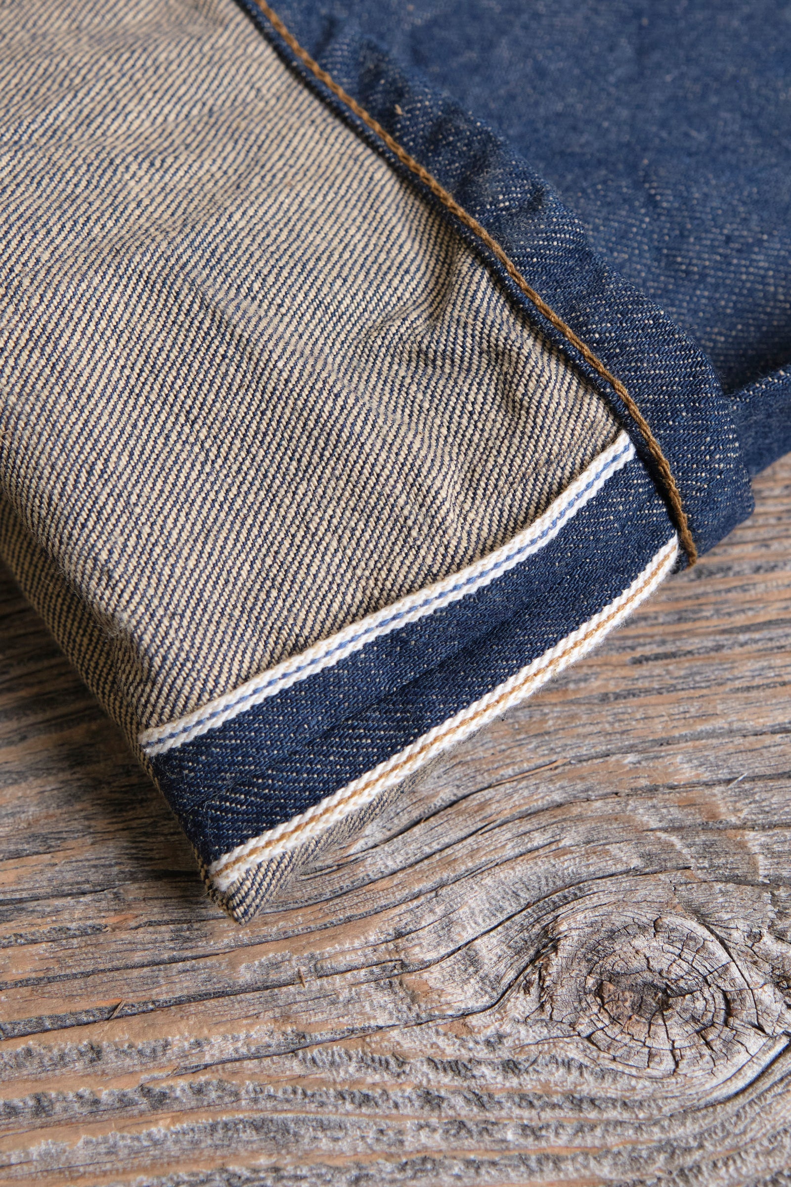 Freenote Belford Straight Cut 13 Ounce — Natural Rinsed Denim — view 14