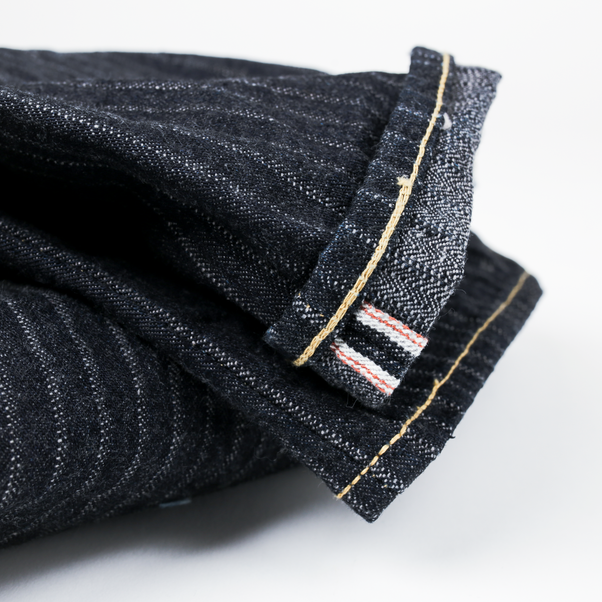 GRAPH ZERO  - 16OZ STRAIGHT JEANS - HERRINGBONE STRIPE