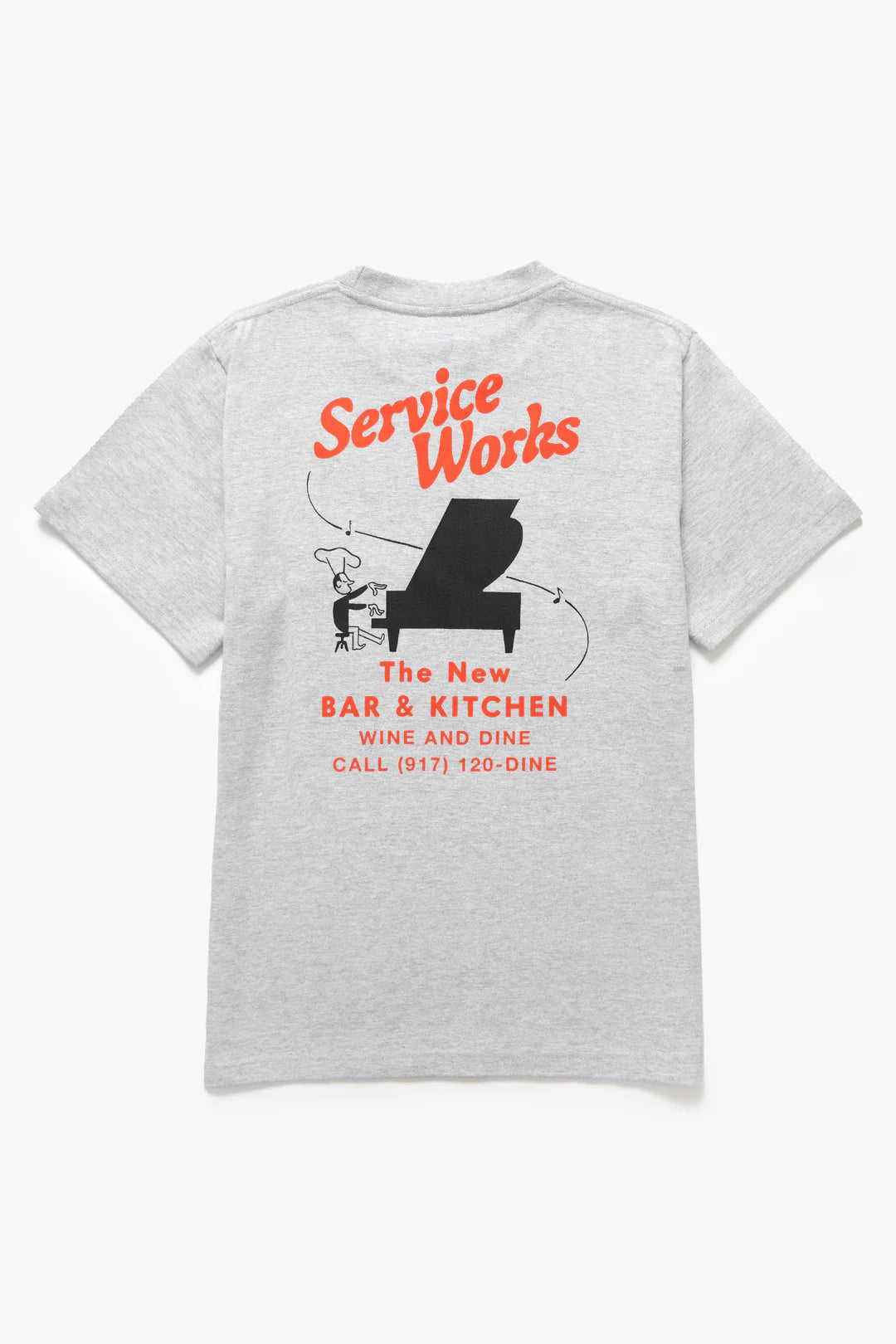 SERVICE WORKS BAR + KITCHEN TEE - HEATHER GREY