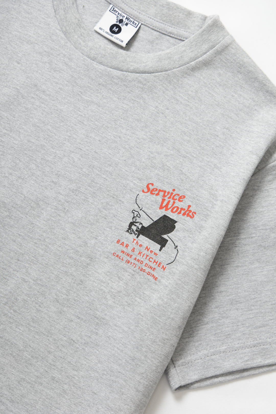 SERVICE WORKS BAR + KITCHEN TEE - HEATHER GREY