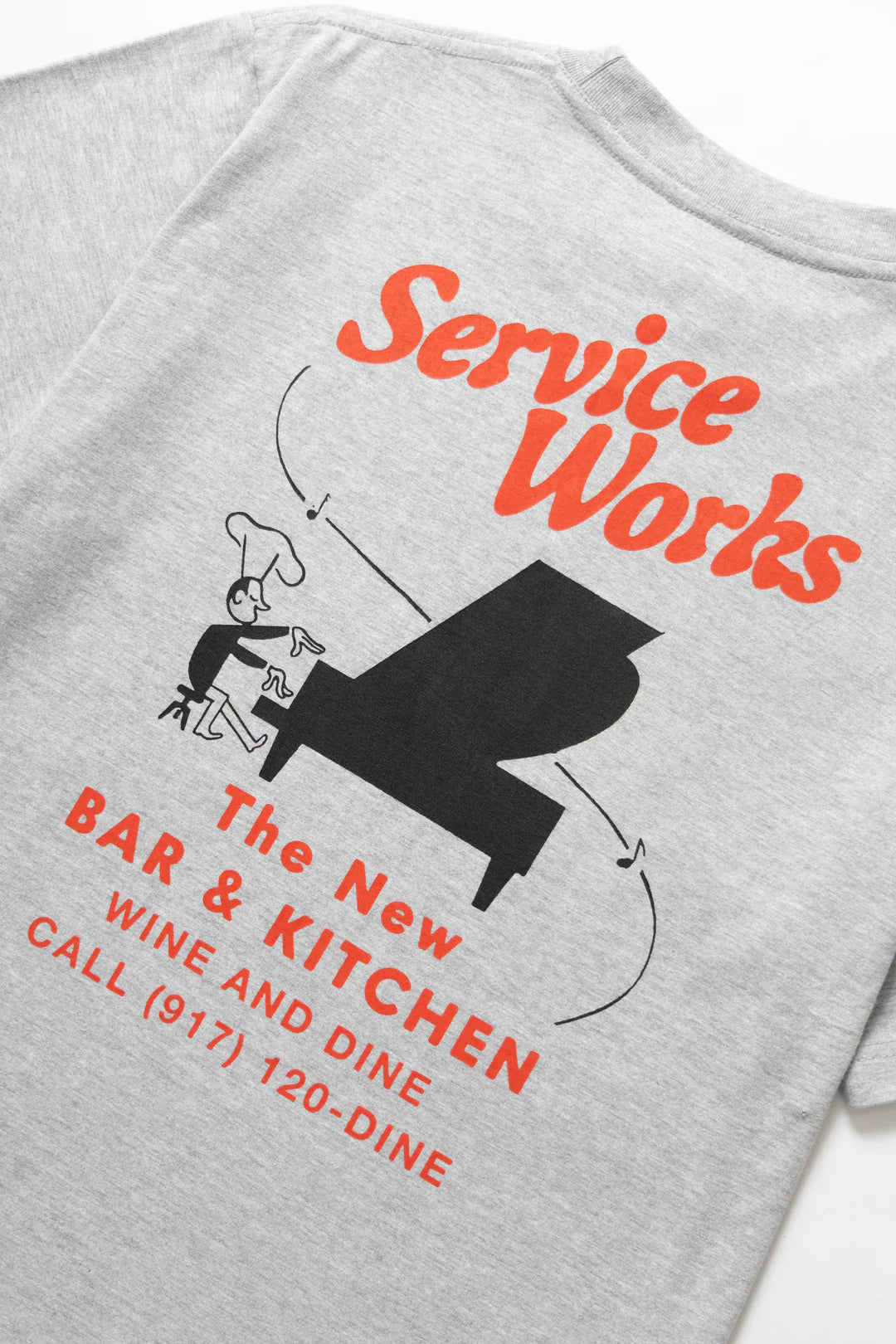 SERVICE WORKS BAR + KITCHEN TEE - HEATHER GREY