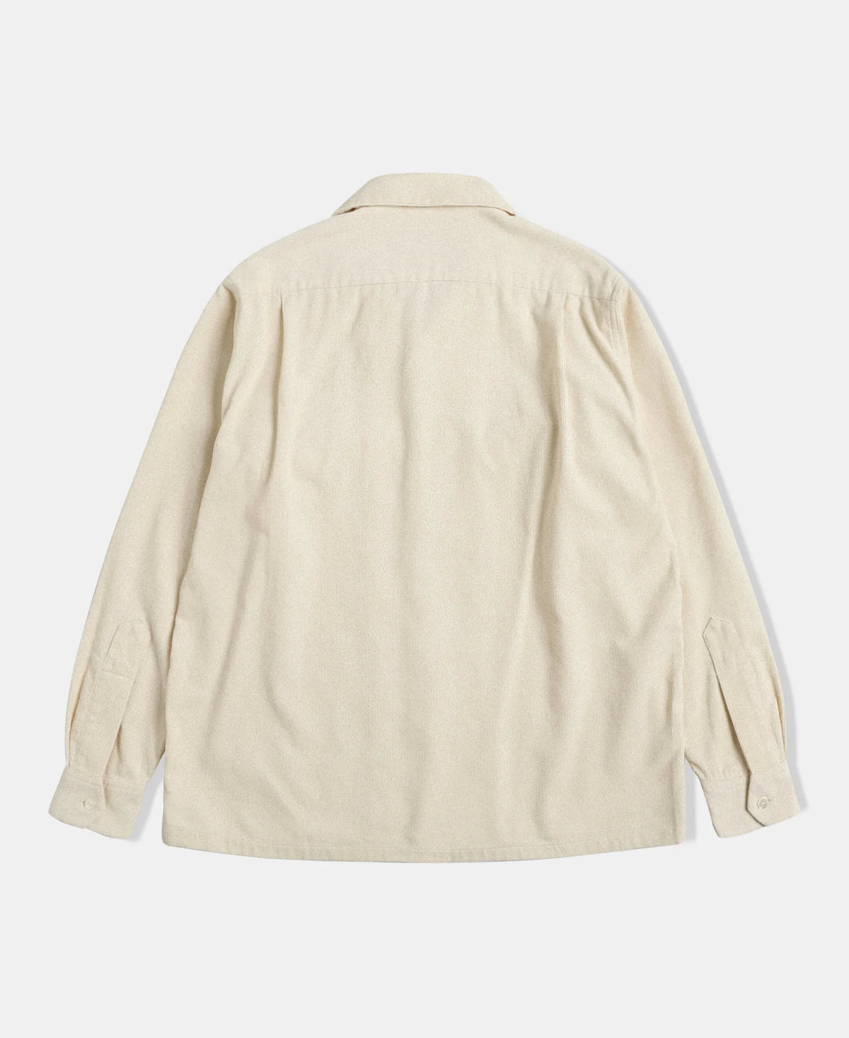 MILITORA LOT 220 CORDUROY OPEN COLLAR SHIRT - CREAM