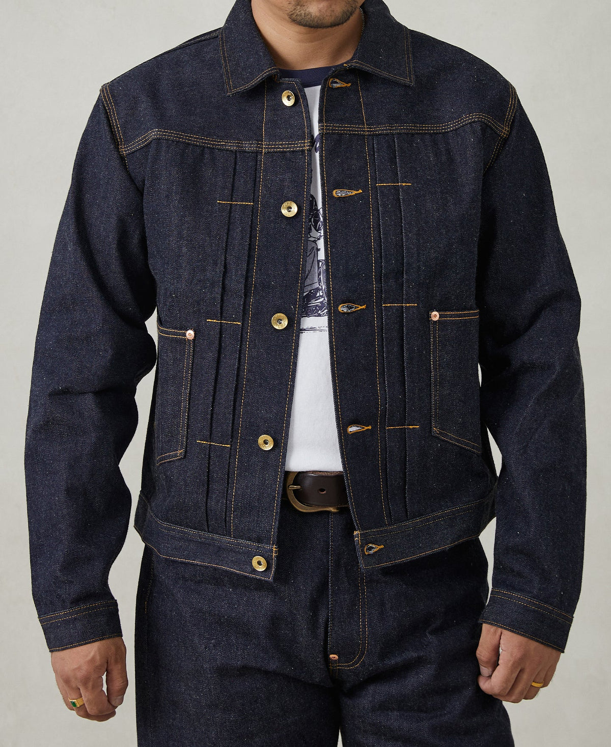 MILITORA LOT 808 1930S SELVEDGE DENIM JACKET - INDIGO