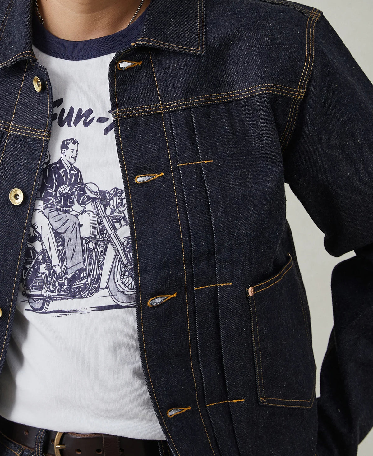 MILITORA LOT 808 1930S SELVEDGE DENIM JACKET - INDIGO
