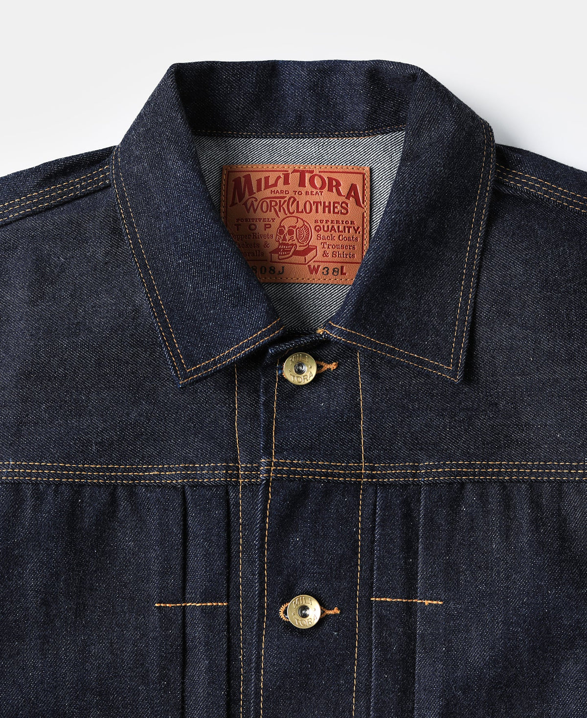 MILITORA LOT 808 1930S SELVEDGE DENIM JACKET - INDIGO