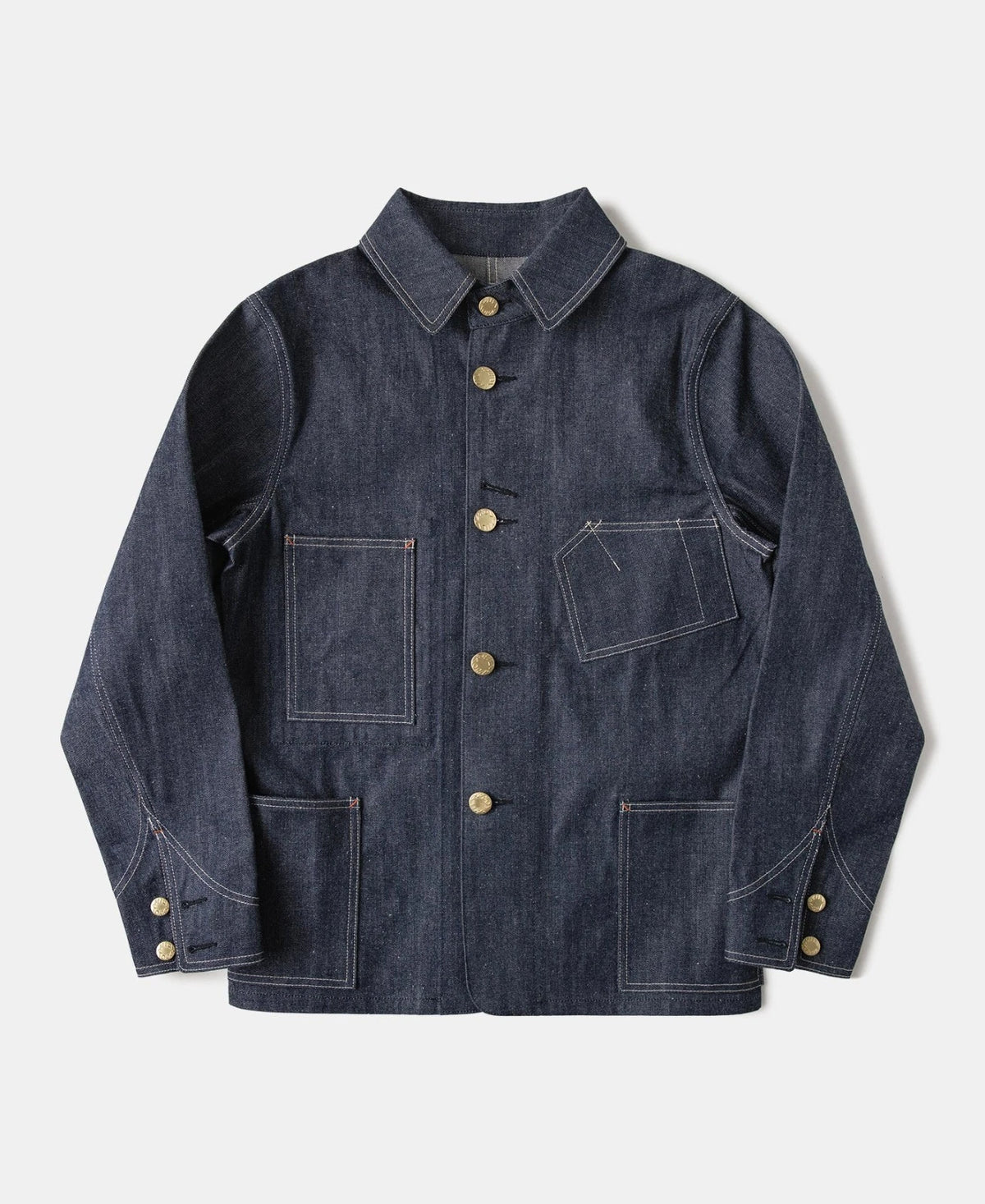MILITORA LOT 811 1920S SELVEDGE DENIM CHORE COAT - INDIGO
