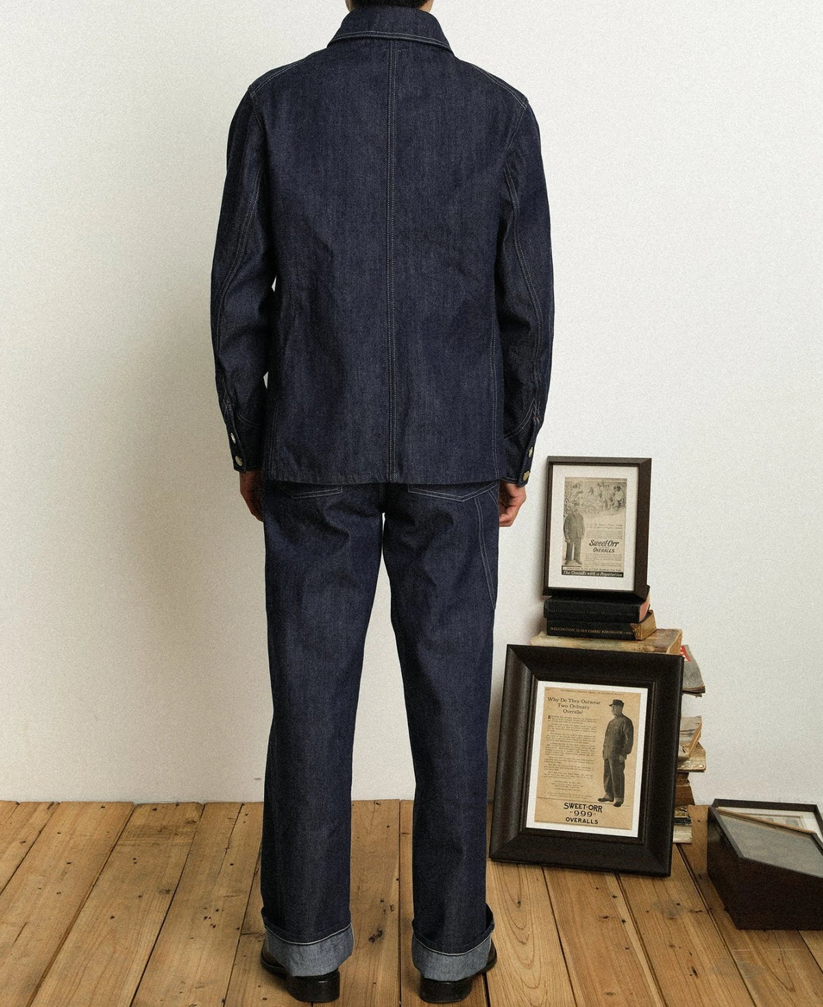 MILITORA LOT 811 1920S SELVEDGE DENIM CHORE COAT - INDIGO