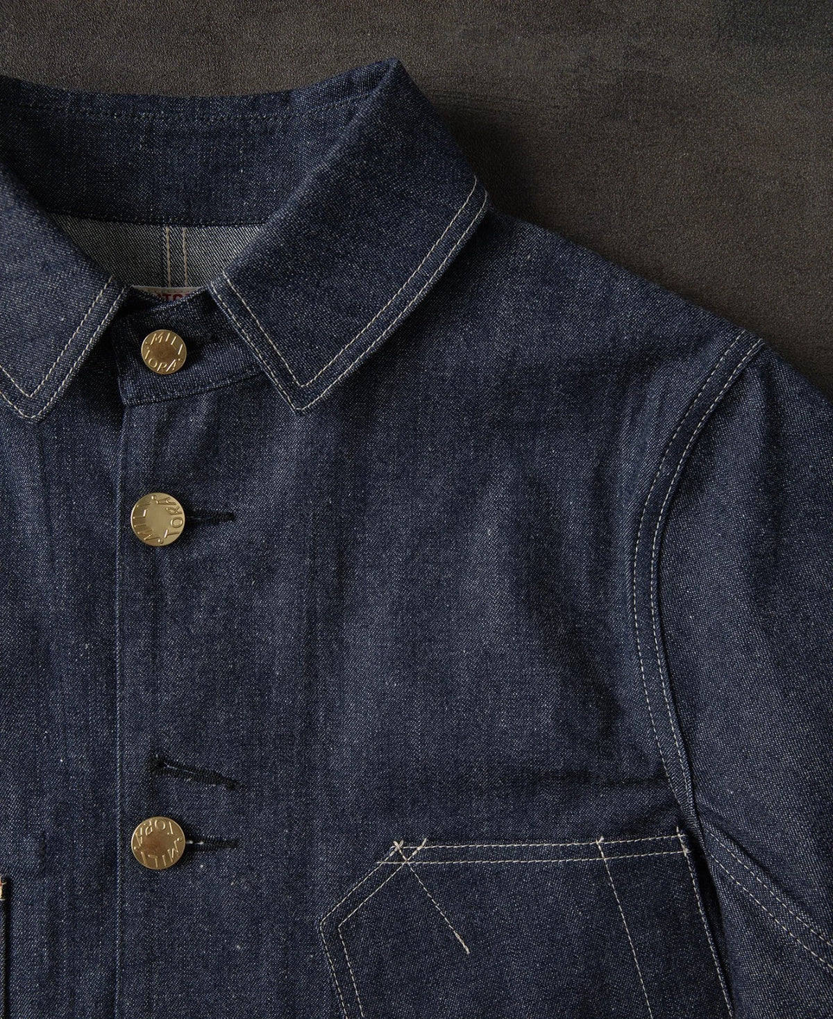 MILITORA LOT 811 1920S SELVEDGE DENIM CHORE COAT - INDIGO
