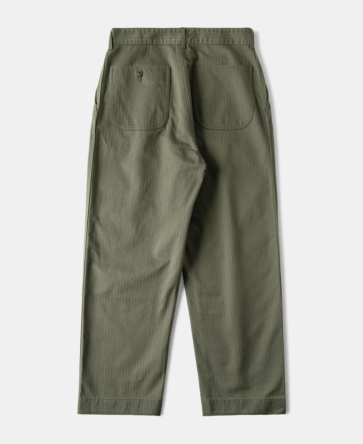 MILITORA LOT 825 1950S USMC HERRINGBONE TROUSERS - OLIVE